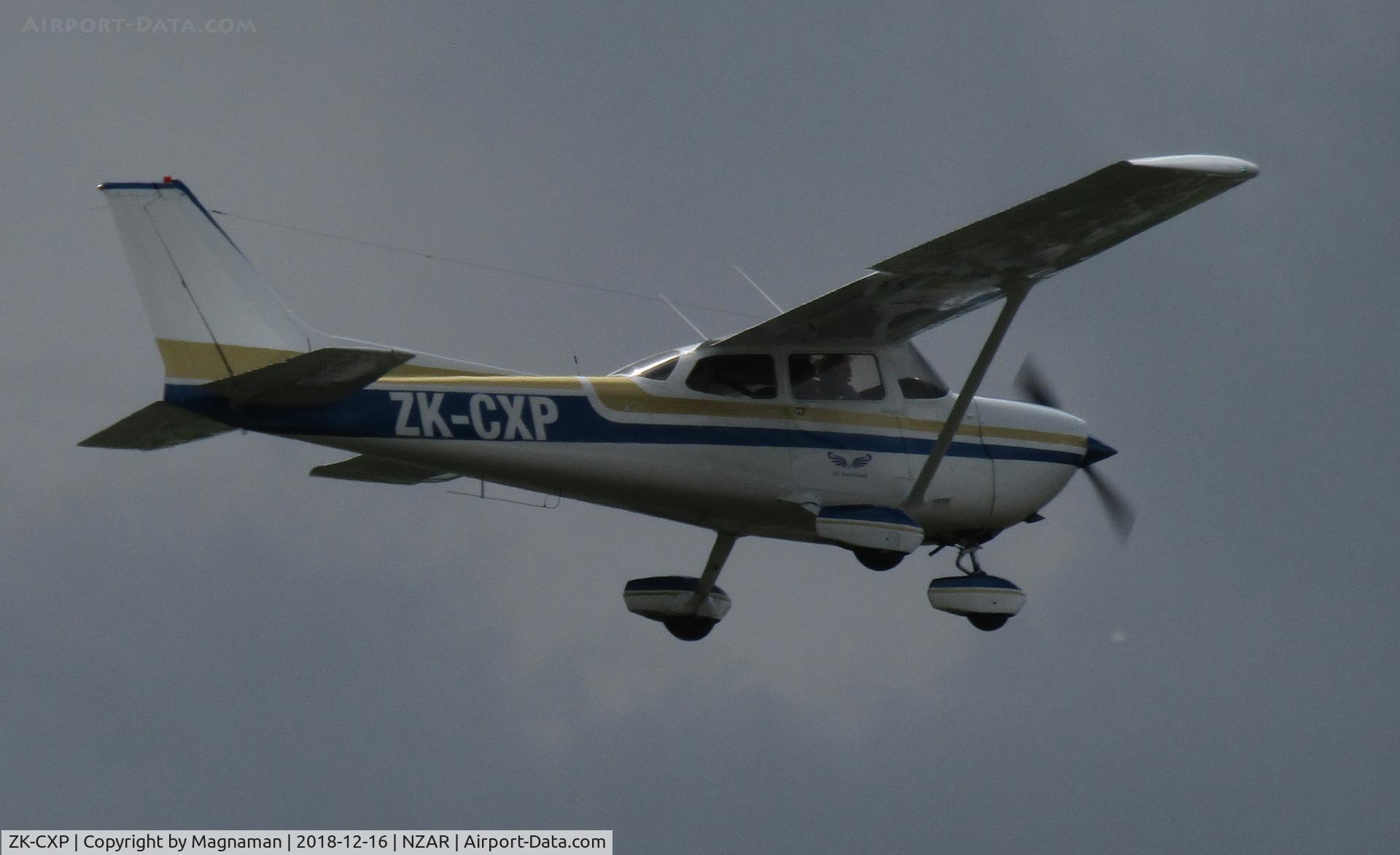 ZK-CXP, Cessna 172 C/N R172-2923, taking off in stormy skies