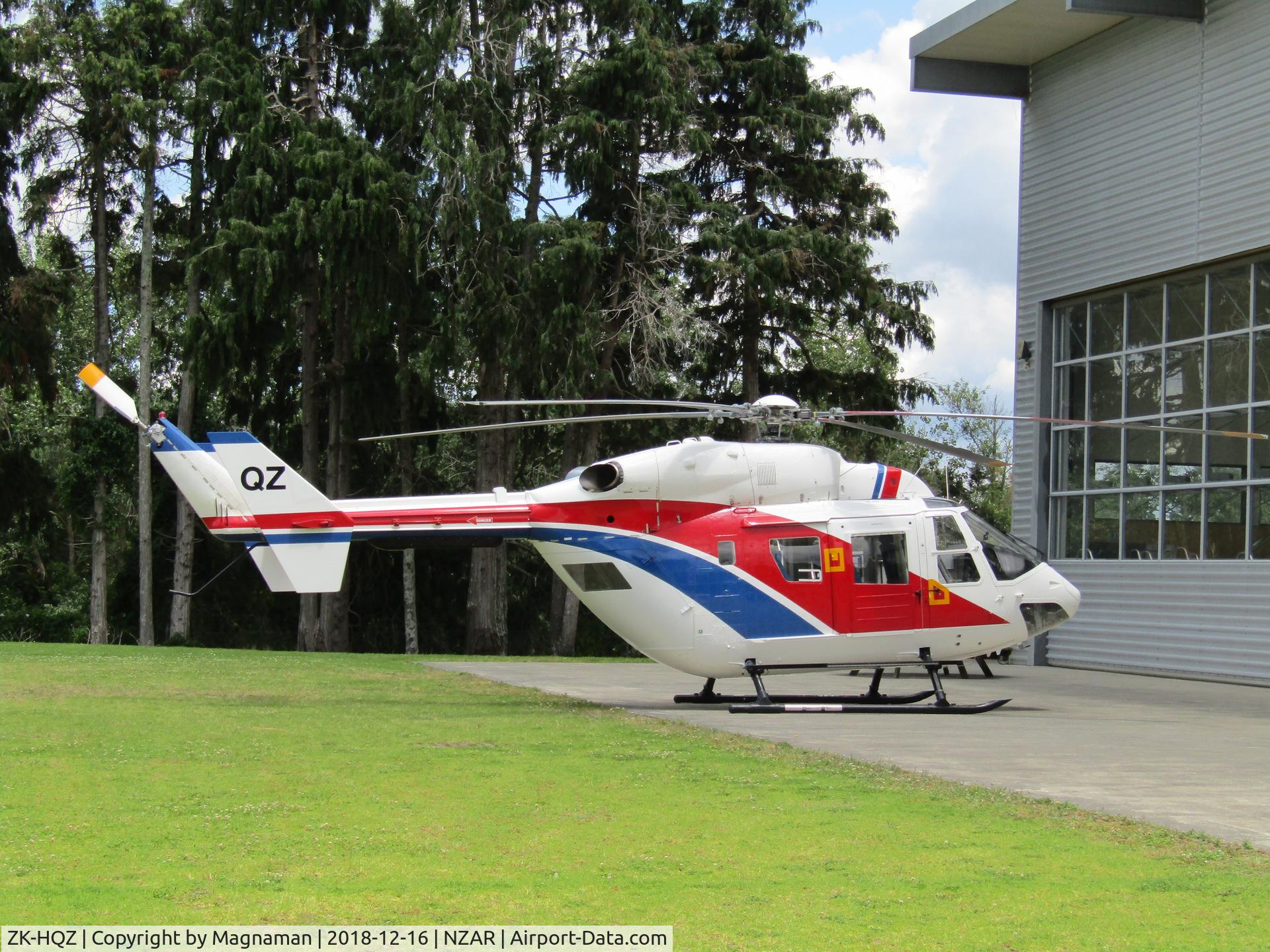 ZK-HQZ, Kawasaki BK-117C-1 C/N 1123, Cool colours on this import