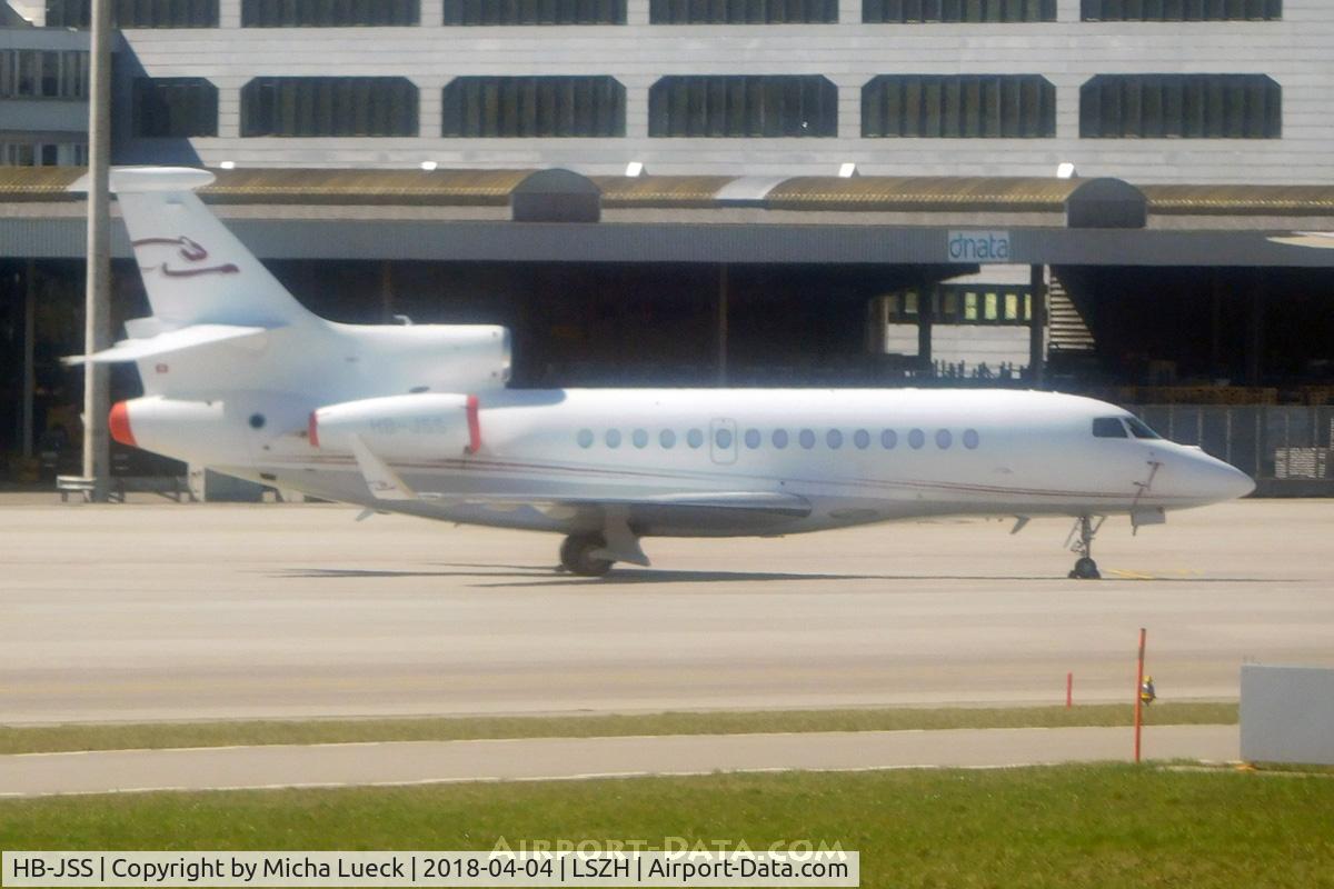 HB-JSS, 2005 Dassault Falcon 7X C/N 002, At Zurich