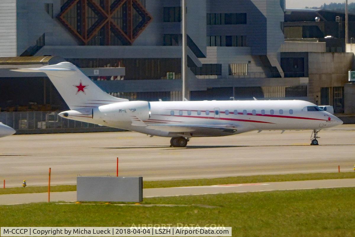 M-CCCP, 2010 Bombardier Global 5000 (BD-700-1A11) C/N 9418, At Zurich