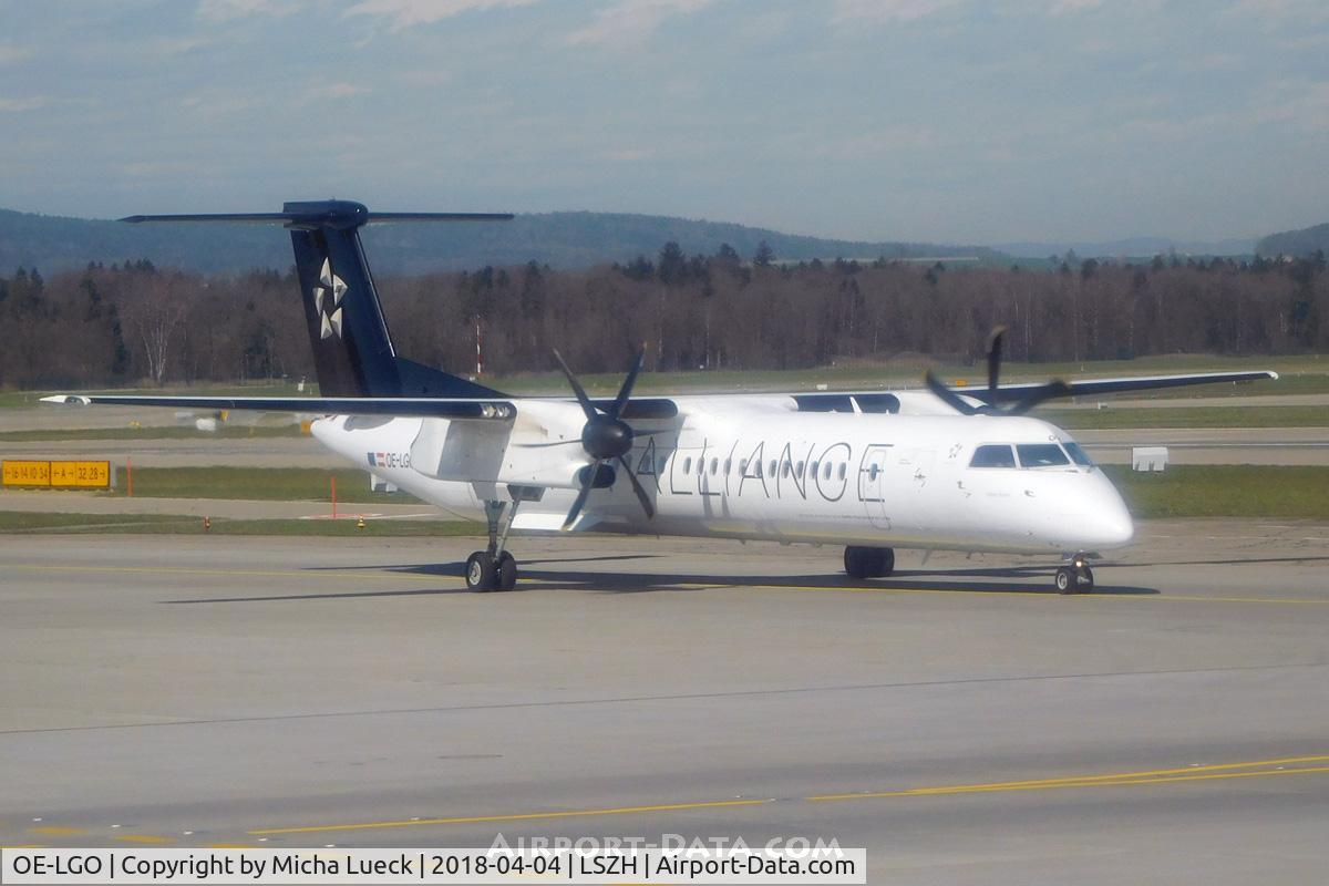 OE-LGO, 2009 De Havilland Canada DHC-8-400Q Dash 8 C/N 4281, At Zurich