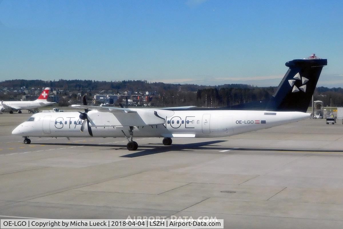 OE-LGO, 2009 De Havilland Canada DHC-8-400Q Dash 8 C/N 4281, At Zurich