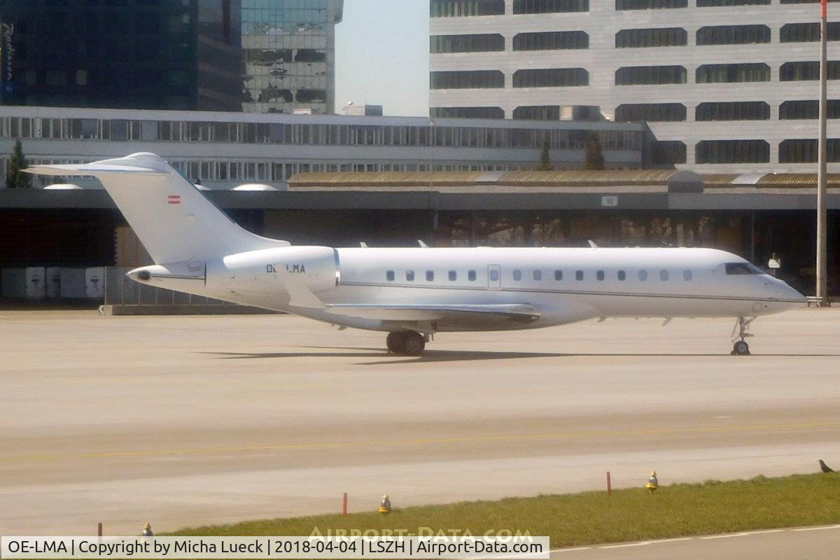 OE-LMA, 2017 Bombardier BD 700-1A10 Global 6000 C/N 9792, At Zurich