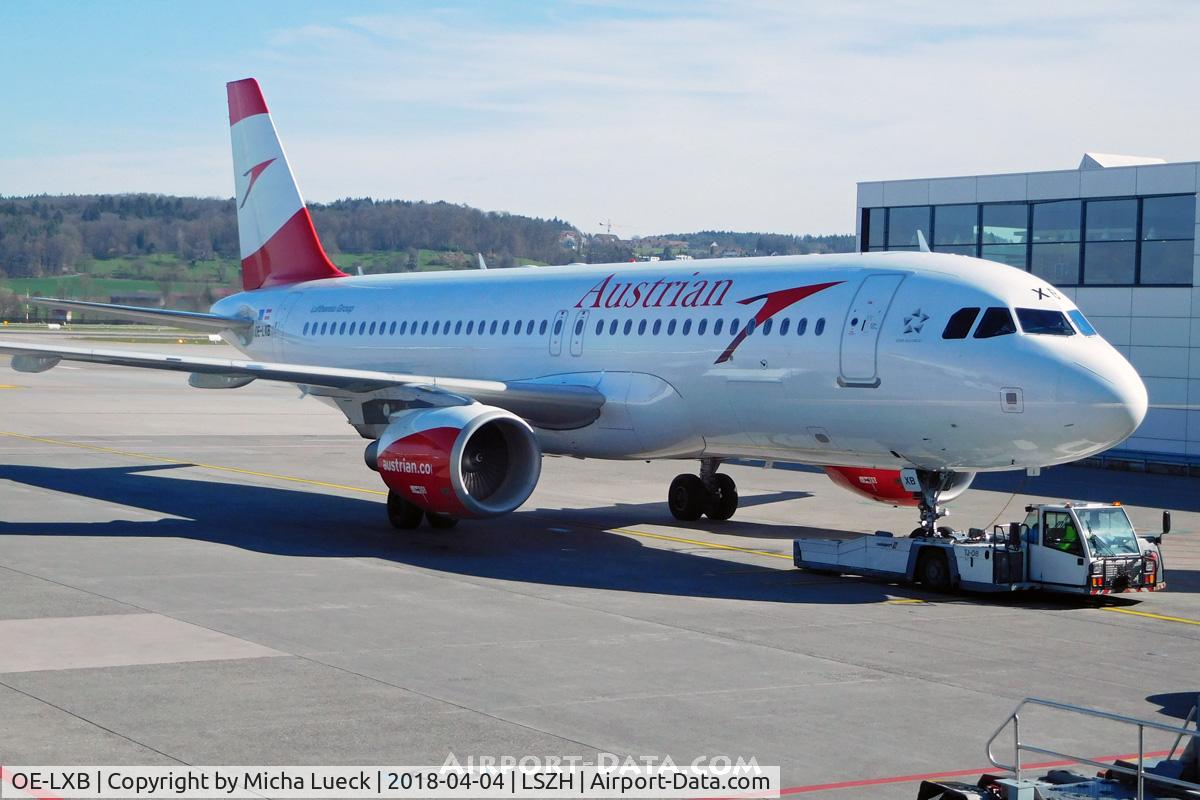 OE-LXB, 2008 Airbus A320-216 C/N 3482, At Zurich