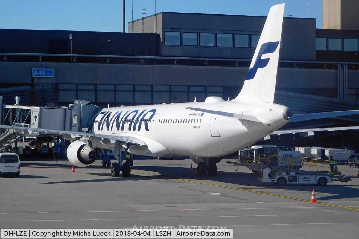 OH-LZE, 2003 Airbus A321-211 C/N 1978, At Zurich