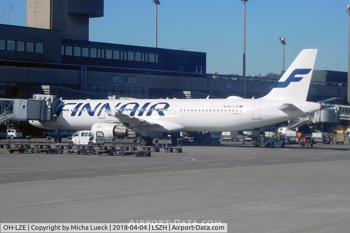 OH-LZE, 2003 Airbus A321-211 C/N 1978, At Zurich