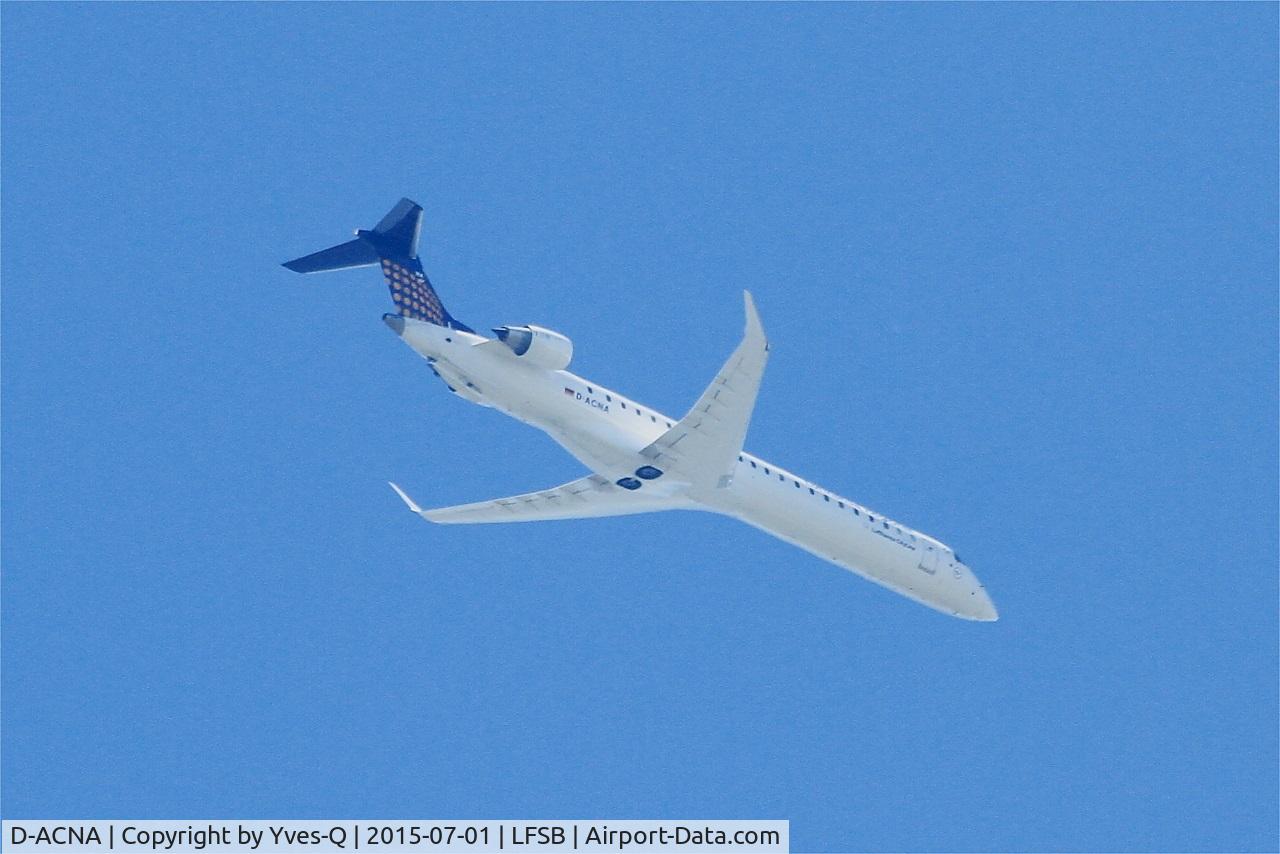 D-ACNA, 2009 Bombardier CRJ-900 NG (CL-600-2D24) C/N 15229, Bombardier CRJ-900ER, Flight over Bâle-Mulhouse-Fribourg airport (LFSB-BSL)