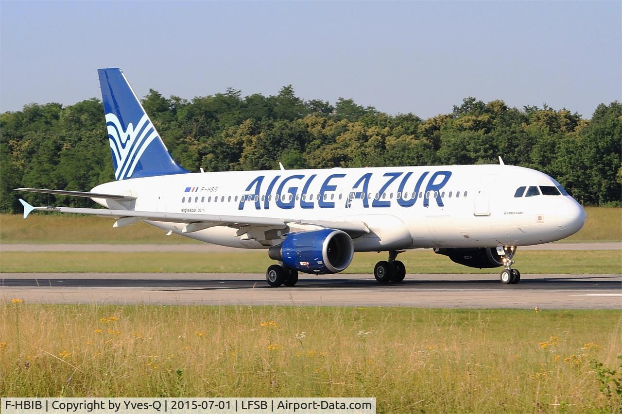 F-HBIB, 2007 Airbus A320-214 C/N 3289, Airbus A320-214, Take off run rwy 15, Bâle-Mulhouse-Fribourg airport (LFSB-BSL)