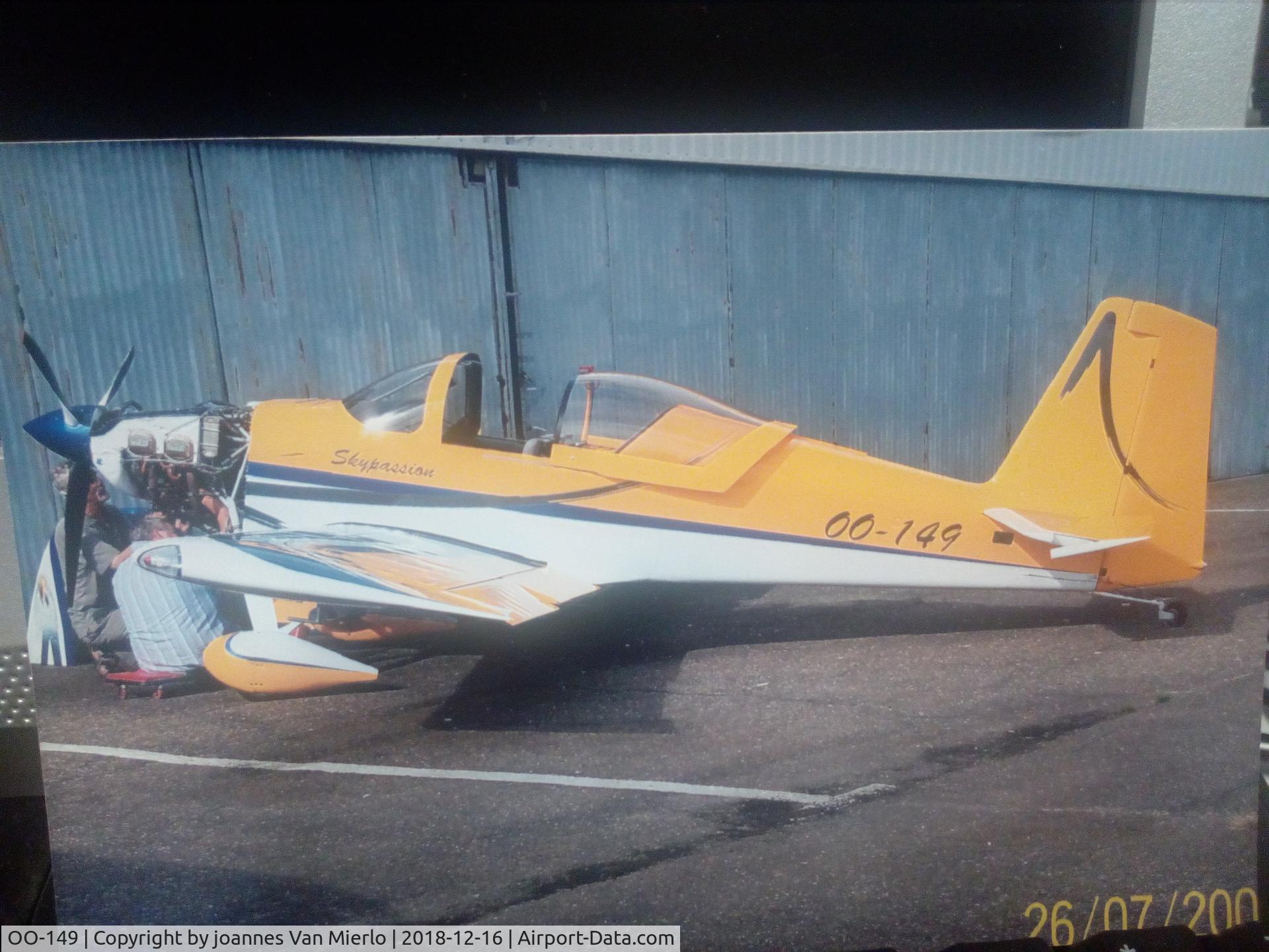 OO-149, 2008 Van's RV-7A C/N 71881, Amougies, Belgium