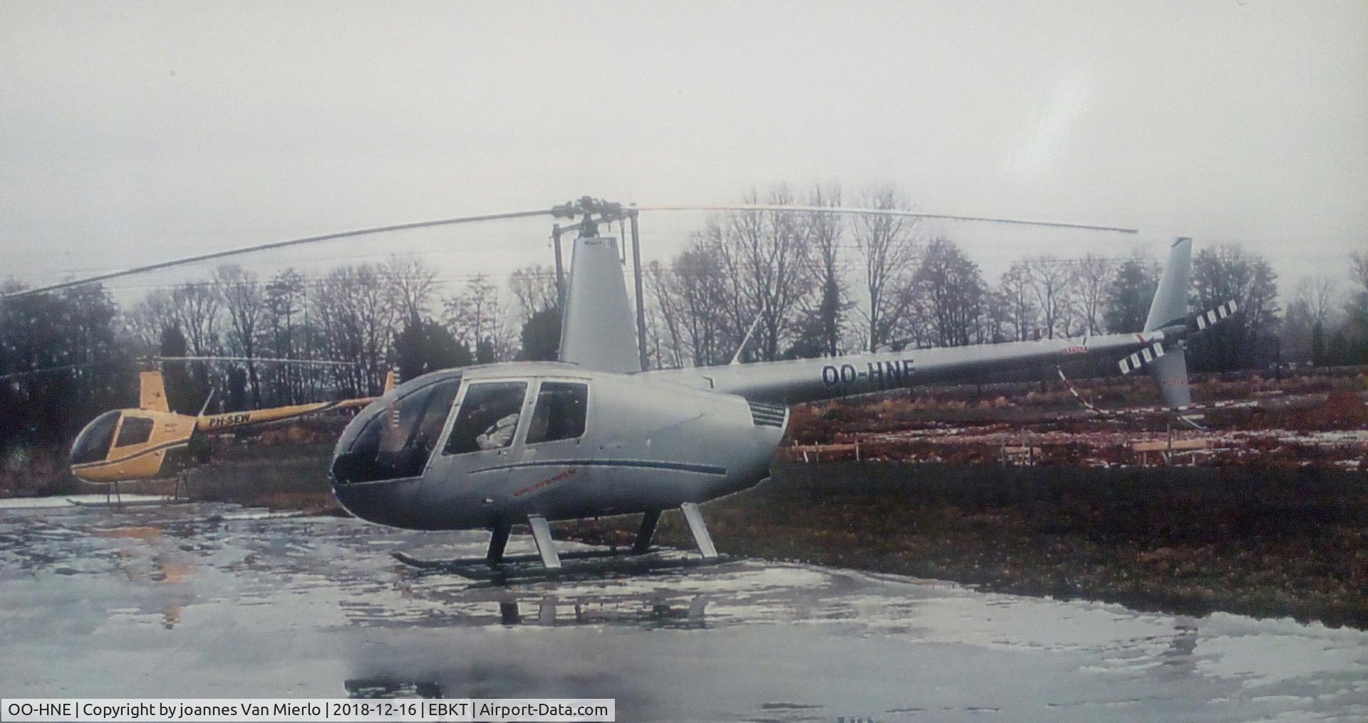 OO-HNE, 2004 Robinson R44 Raven II C/N 10503, Wevelgem, Belgium