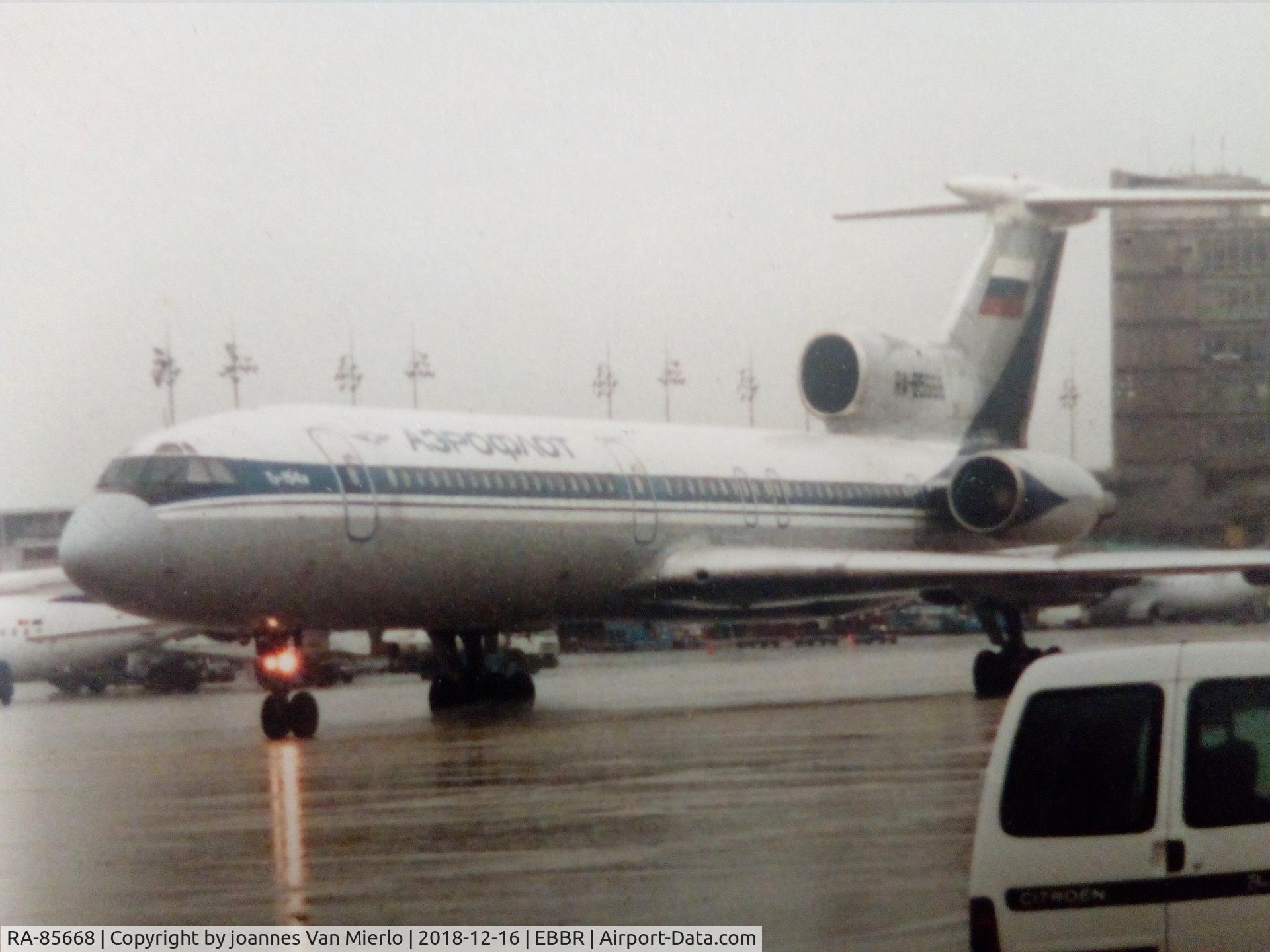 RA-85668, 1989 Tupolev Tu-154M C/N 89A826, Brussels