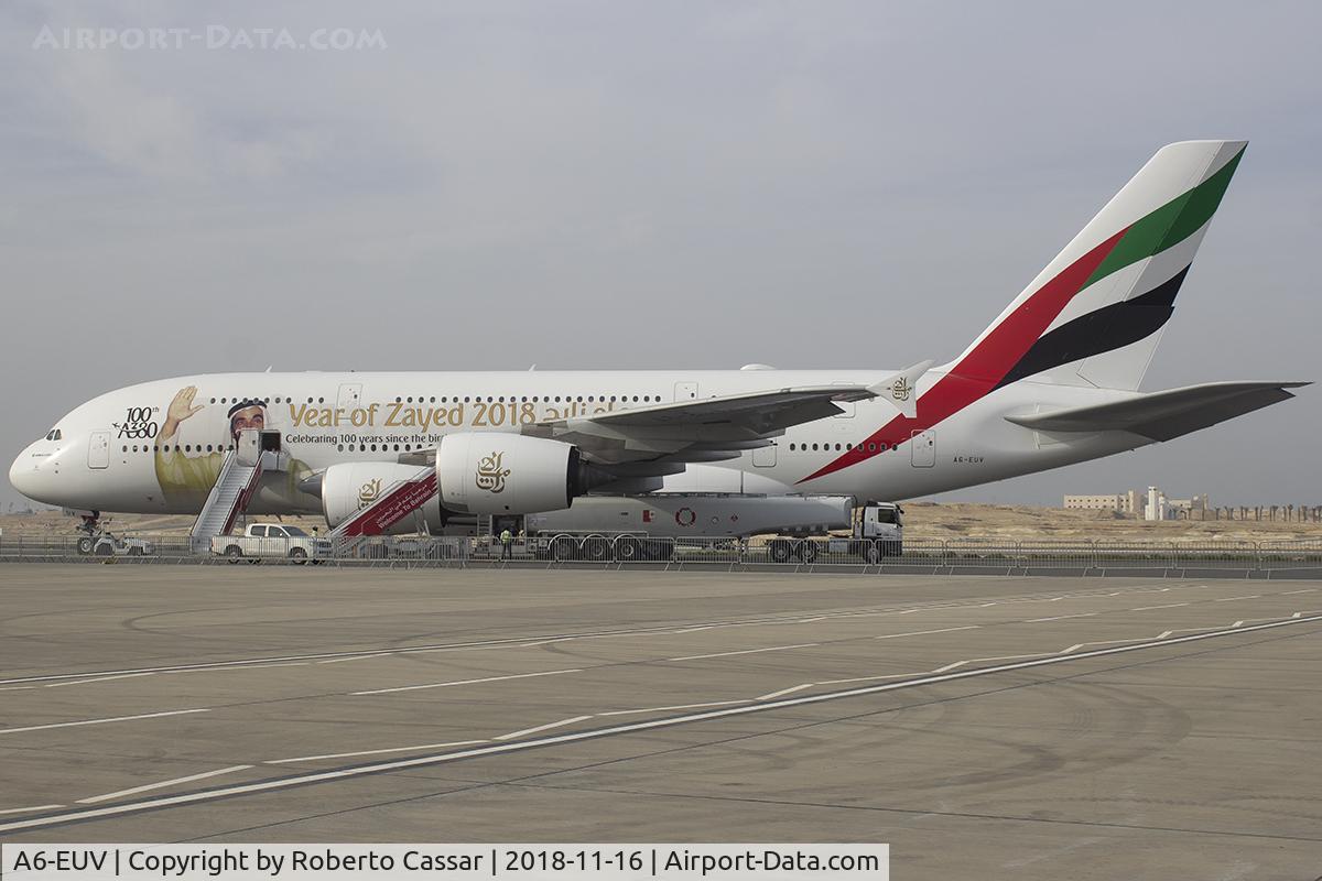 A6-EUV, 2016 Airbus A380-842 C/N 239, BIAS 2018 - SAKHIR AIRBASE OBKH