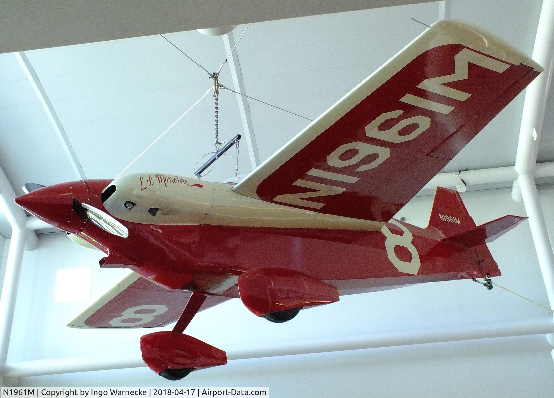 N1961M, Pitts Special Pellet C/N unknown, Pitts Special Pellet 'Lil Monster' at the Wedell-Williams Aviation and Cypress Sawmill Museum, Patterson LA
