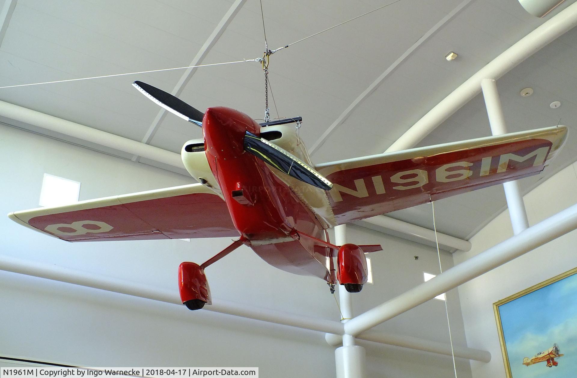 N1961M, Pitts Special Pellet C/N unknown, Pitts Special Pellet 'Lil Monster' at the Wedell-Williams Aviation and Cypress Sawmill Museum, Patterson LA