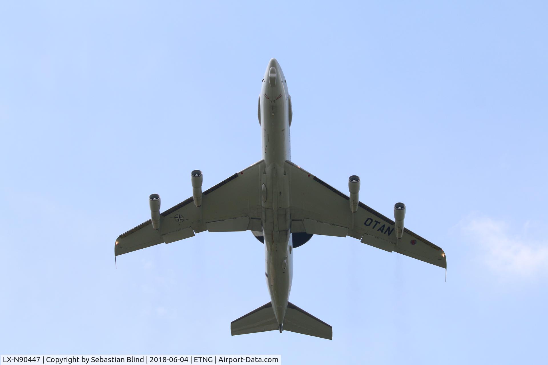 LX-N90447, 1982 Boeing E-3A Sentry C/N 22842, 90447 Takeoff