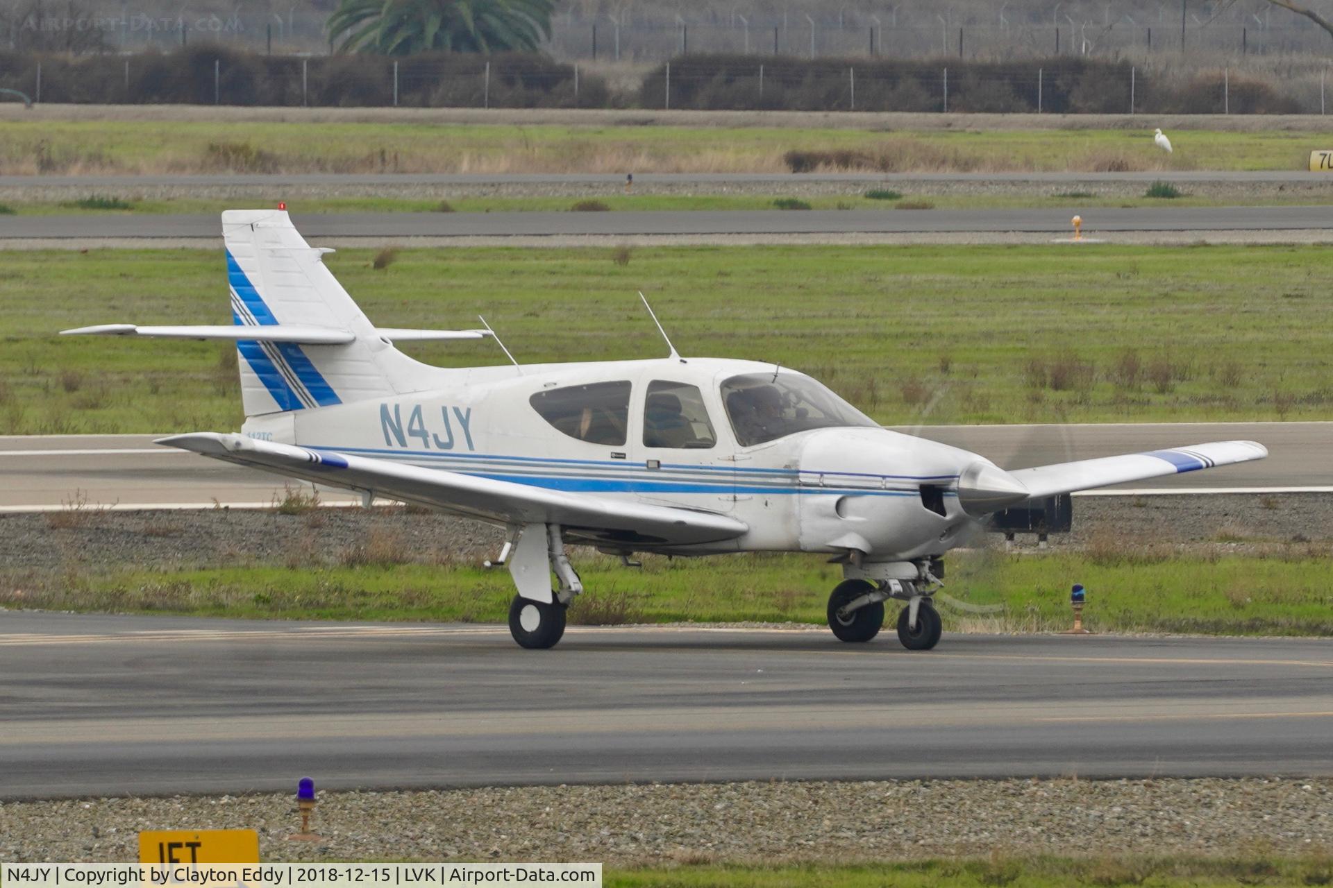 N4JY, 1976 Rockwell International 112TC Commander C/N 13080, Livermore Airport California 2018.