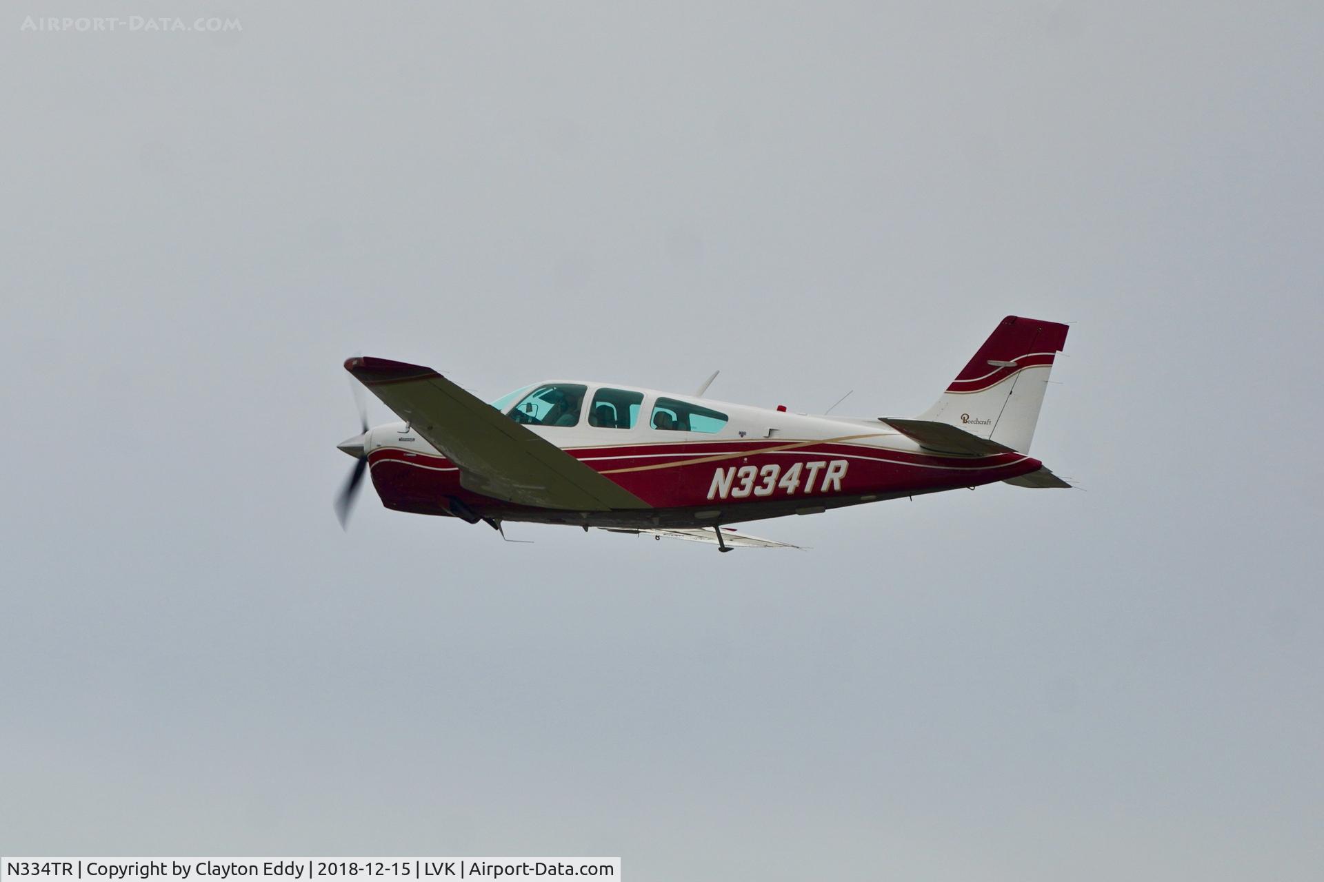 N334TR, 1990 Beech F33A Bonanza C/N CE-1499, Livermore Airport California 2018.