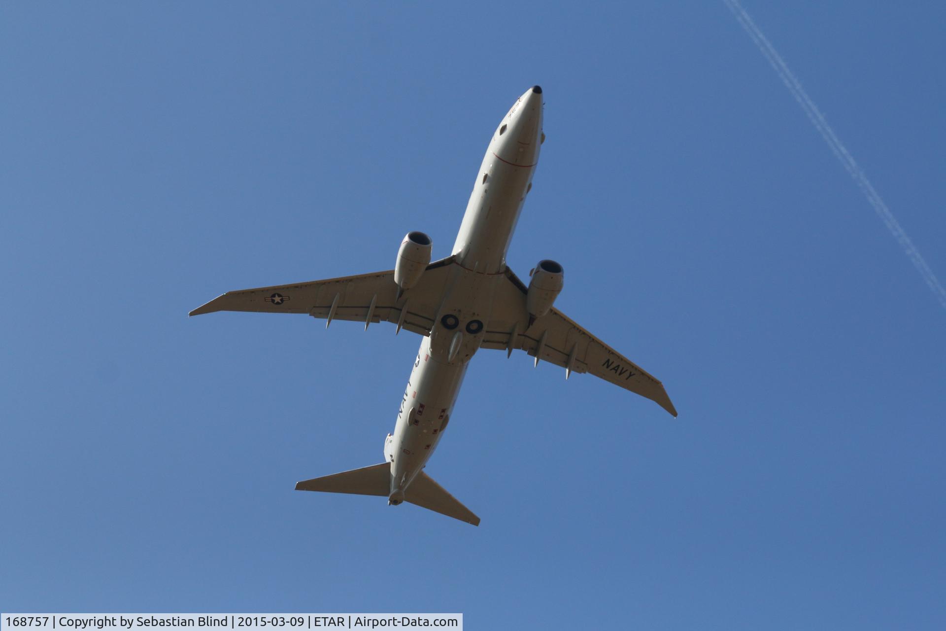 168757, 2014 Boeing P-8A Poseidon C/N 42253, Takeoff @ Ramstein Air Base, Germany