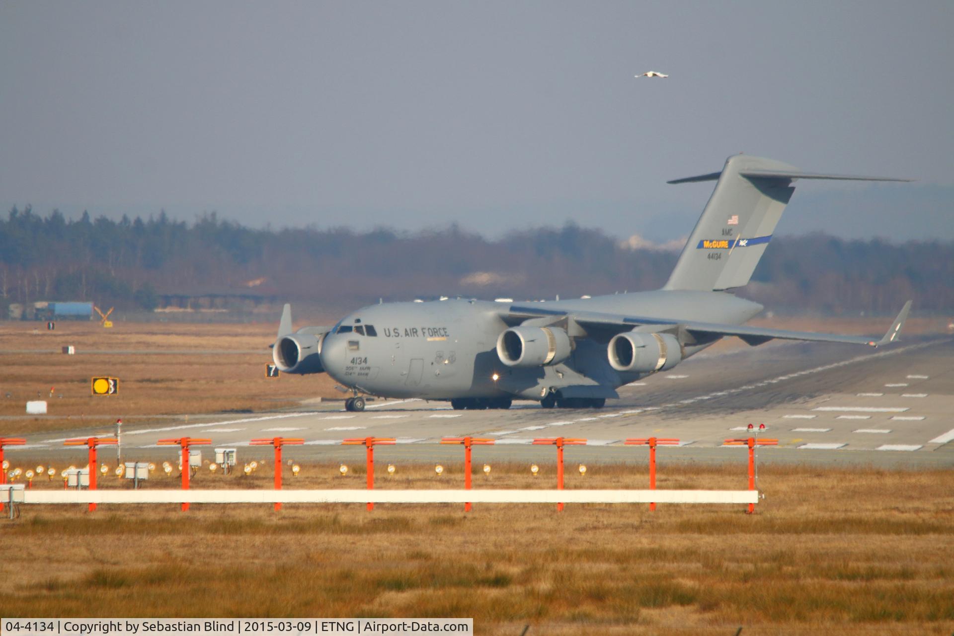04-4134, 2004 Boeing C-17A Globemaster III C/N P-134, Landing @ Ramstein Air Base, Germany