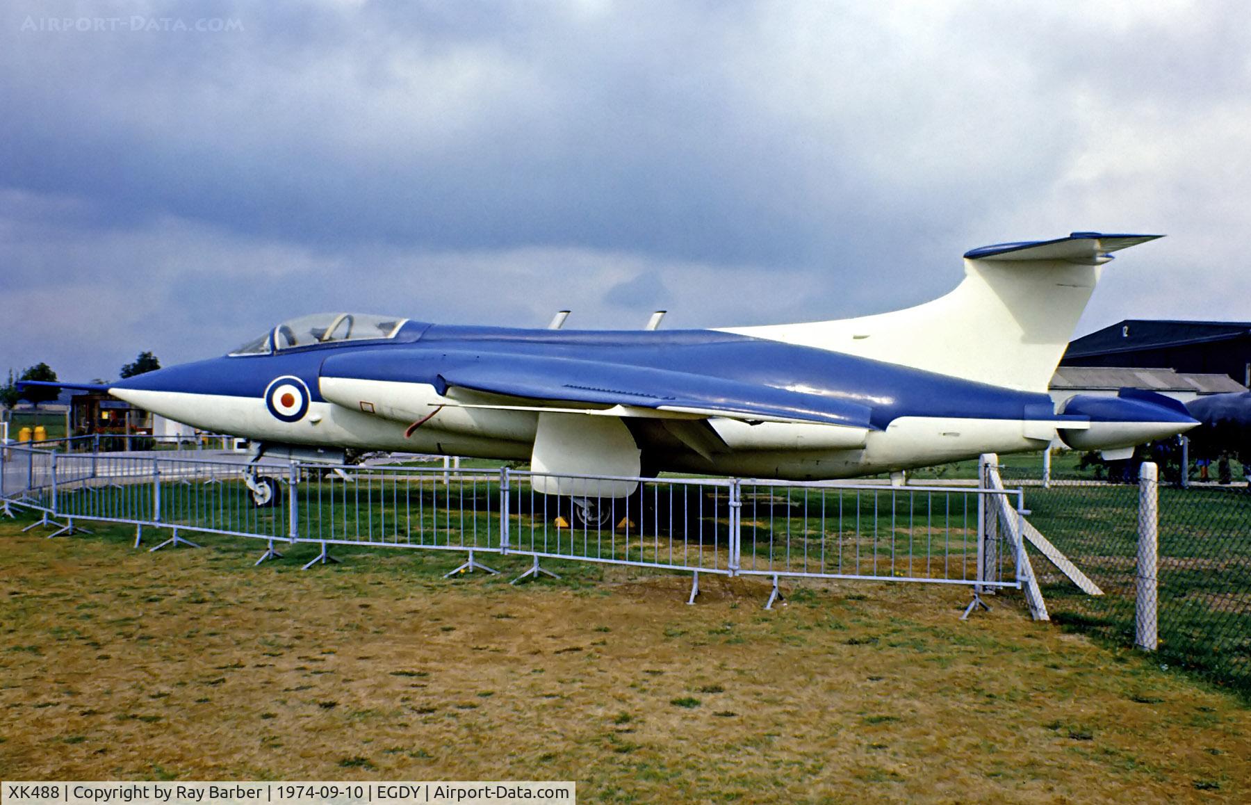 XK488, 1958 Blackburn NA-39 C/N B3-03-58, XK488   Blackburn Buccaneer S.1 [B3-03-58] (Ex Royal Navy / Fleet Air Arm Museum) RNAS Yeovilton~G 10/09/1974