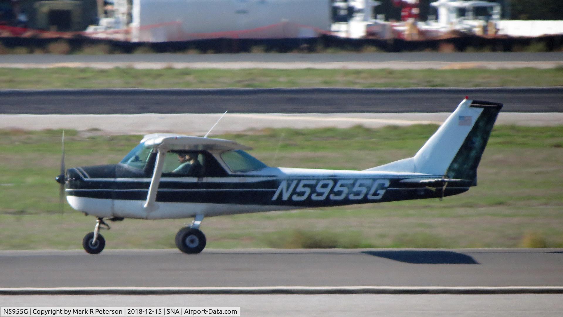 N5955G, 1969 Cessna 150K C/N 15071455, Takeoff at SNA that ended up in forced landing at Dana Point 12-15-2018
