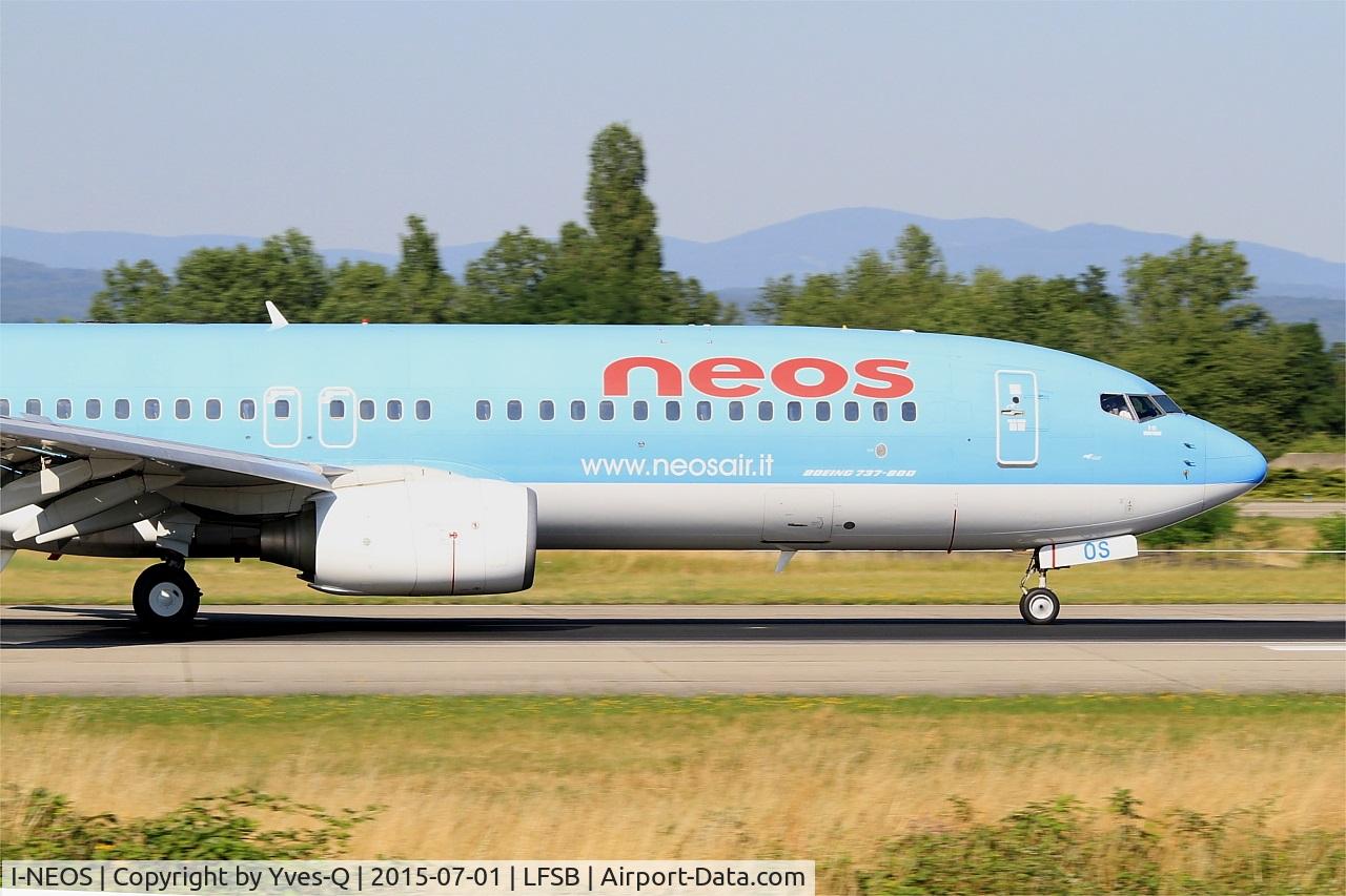 I-NEOS, 2002 Boeing 737-86N C/N 32733, Boeing 737-86N, Landing rwy 15, Bâle-Mulhouse-Fribourg airport (LFSB-BSL)