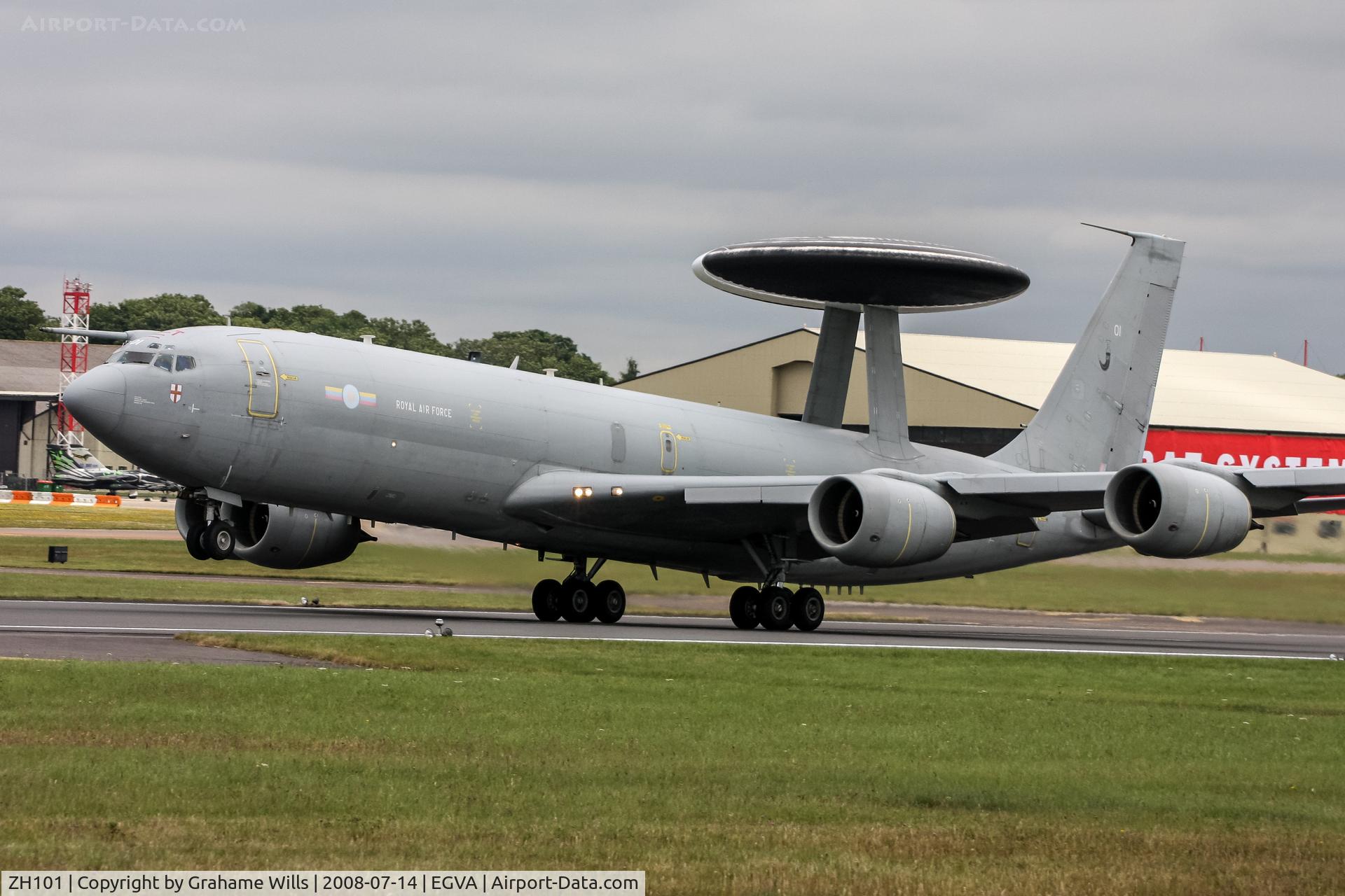 ZH101, 1989 Boeing E-3D Sentry AEW.1 C/N 24109, Boeing Sentry AEW1 ZH101 8 Sqd RAF, Fairford 14/7/08