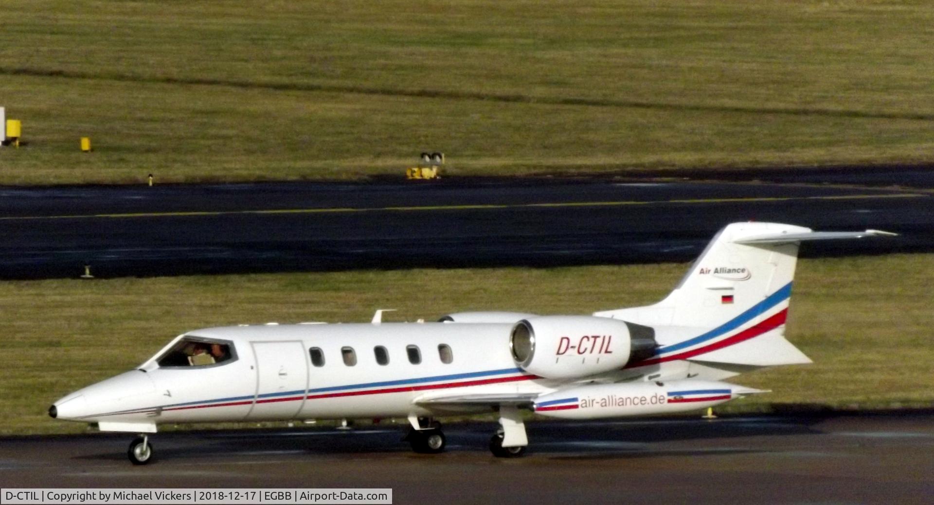 D-CTIL, 1992 Learjet 35A C/N 35A-671, on the XLR Biz ramp at BHX