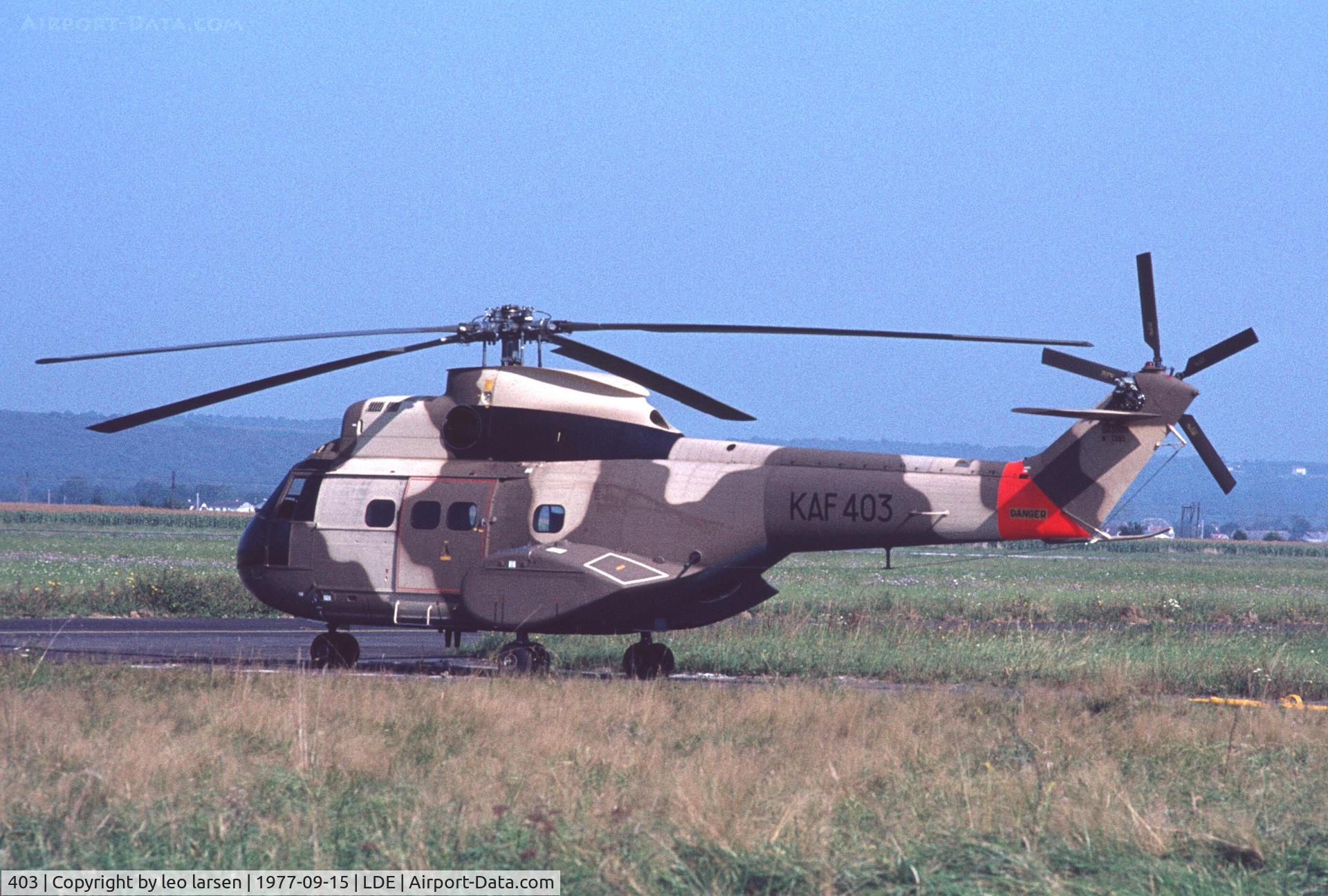 403, Aerospatiale SA.330H Puma C/N 1388, Tarbes 15.9.1977