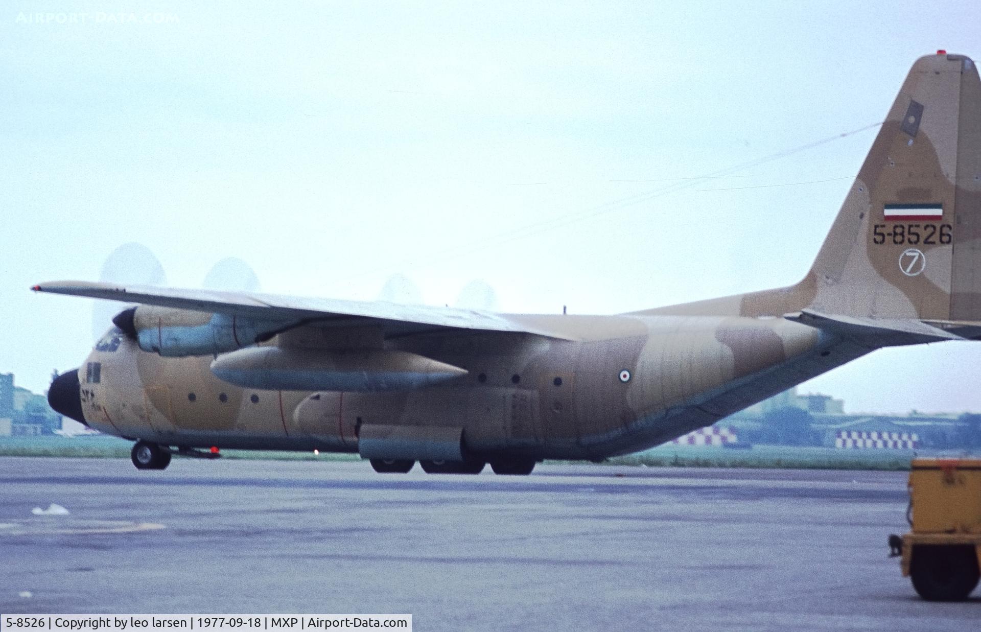 5-8526, 1972 Lockheed C-130H Hercules C/N 4442, Milano MXP 18.9.1977