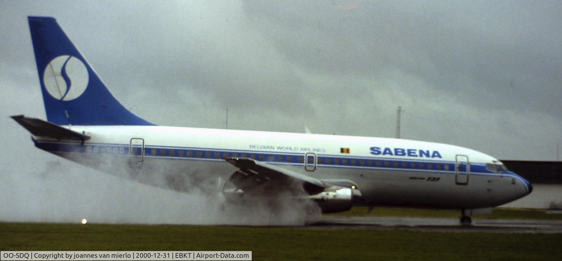OO-SDQ, 1955 Douglas DC-6B C/N 44695, Exceptional visit ebkt '90s