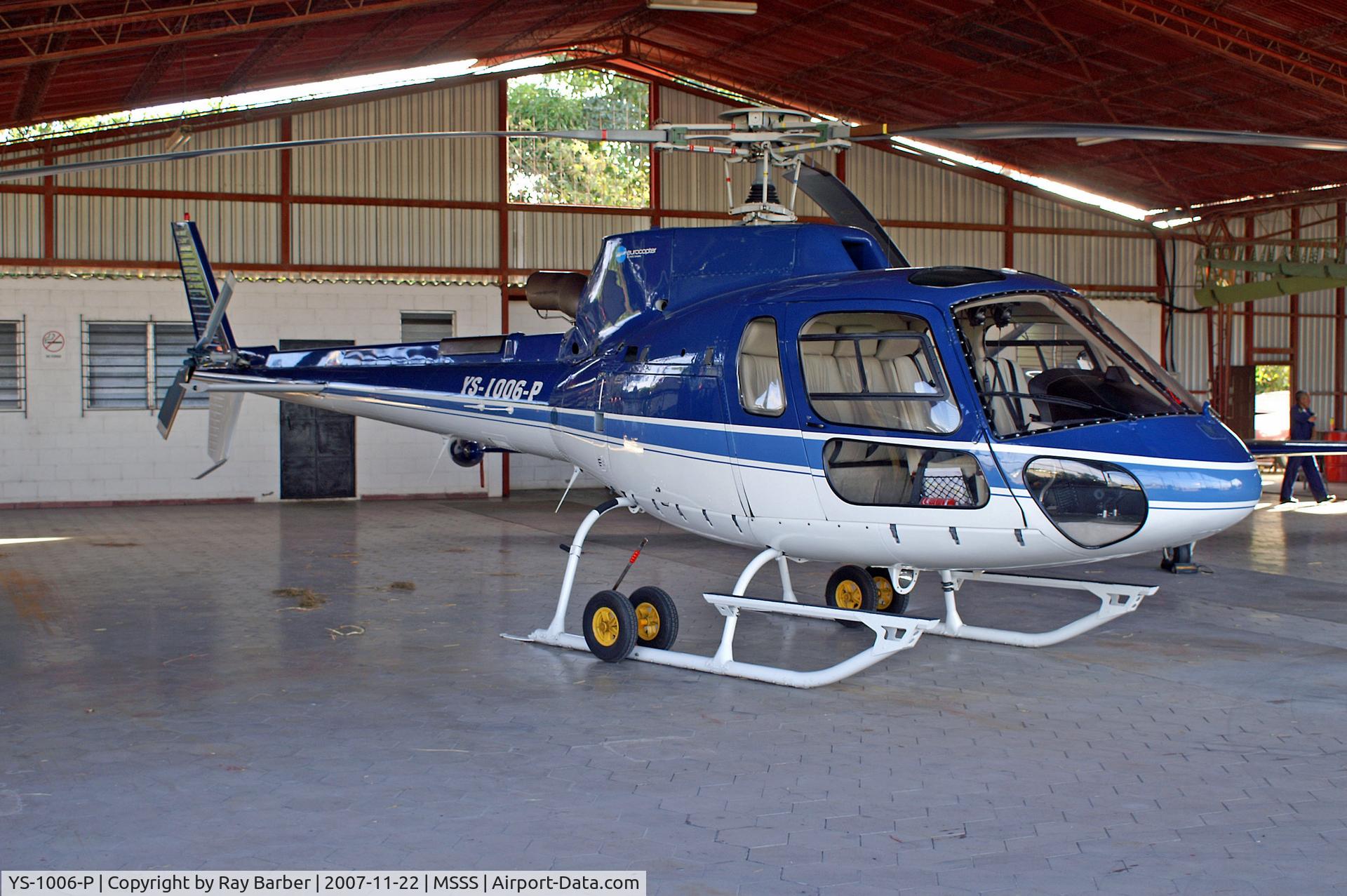YS-1006-P, 1999 Aerospatiale AS-350B-3 Ecureuil C/N 3174, YS-1006-P   (YS-1006P) Aerospatiale AS.350B3 Ecureuil [3174] San Salvador-Ilopango Int'l~YS 22/11/2007
