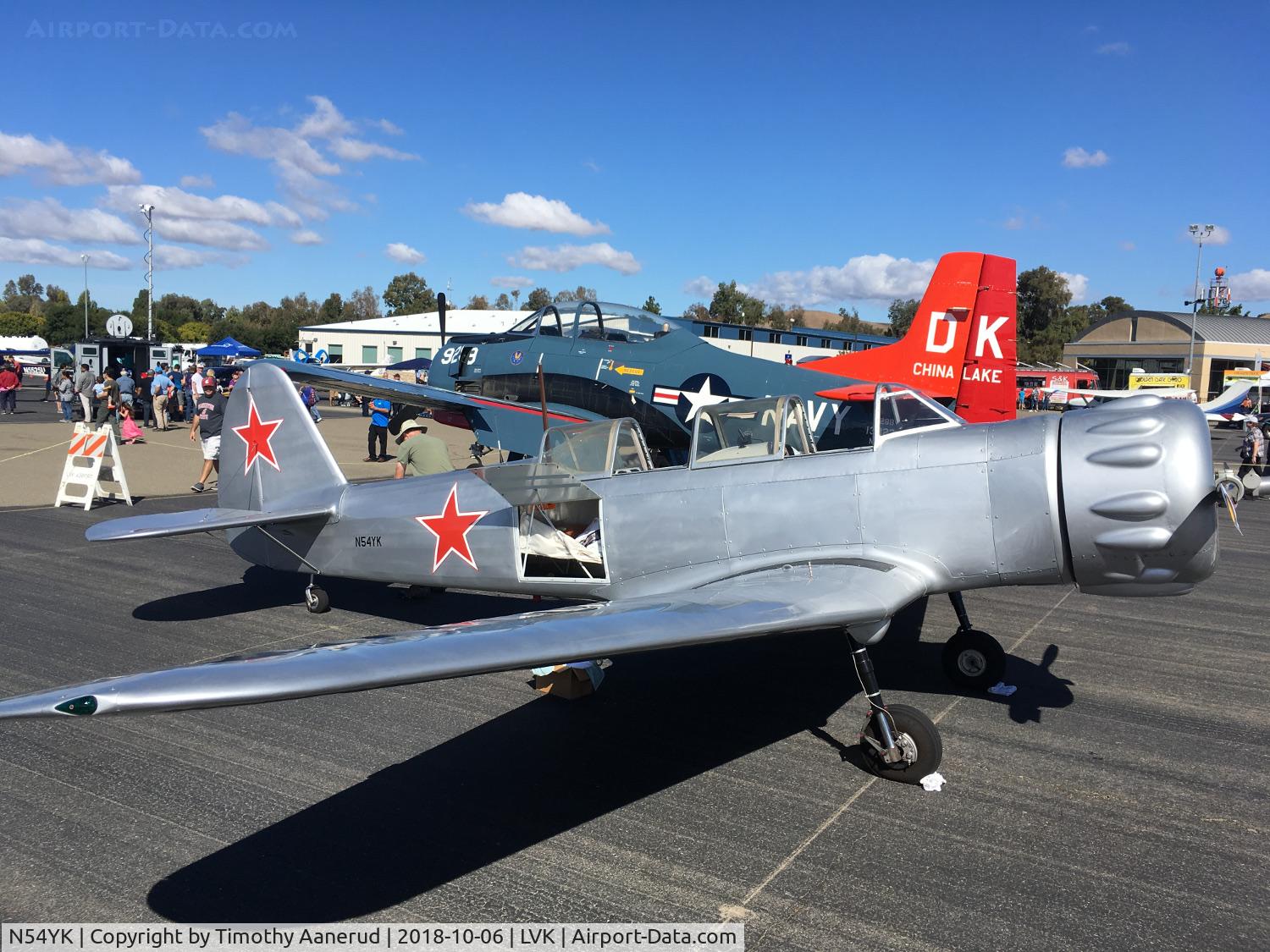 N54YK, 1954 Yakovlev Yak-18 C/N 232012, 2018 Livermore Airport Open House, 1954 Yakovlev Yak-18, c/n: 232012