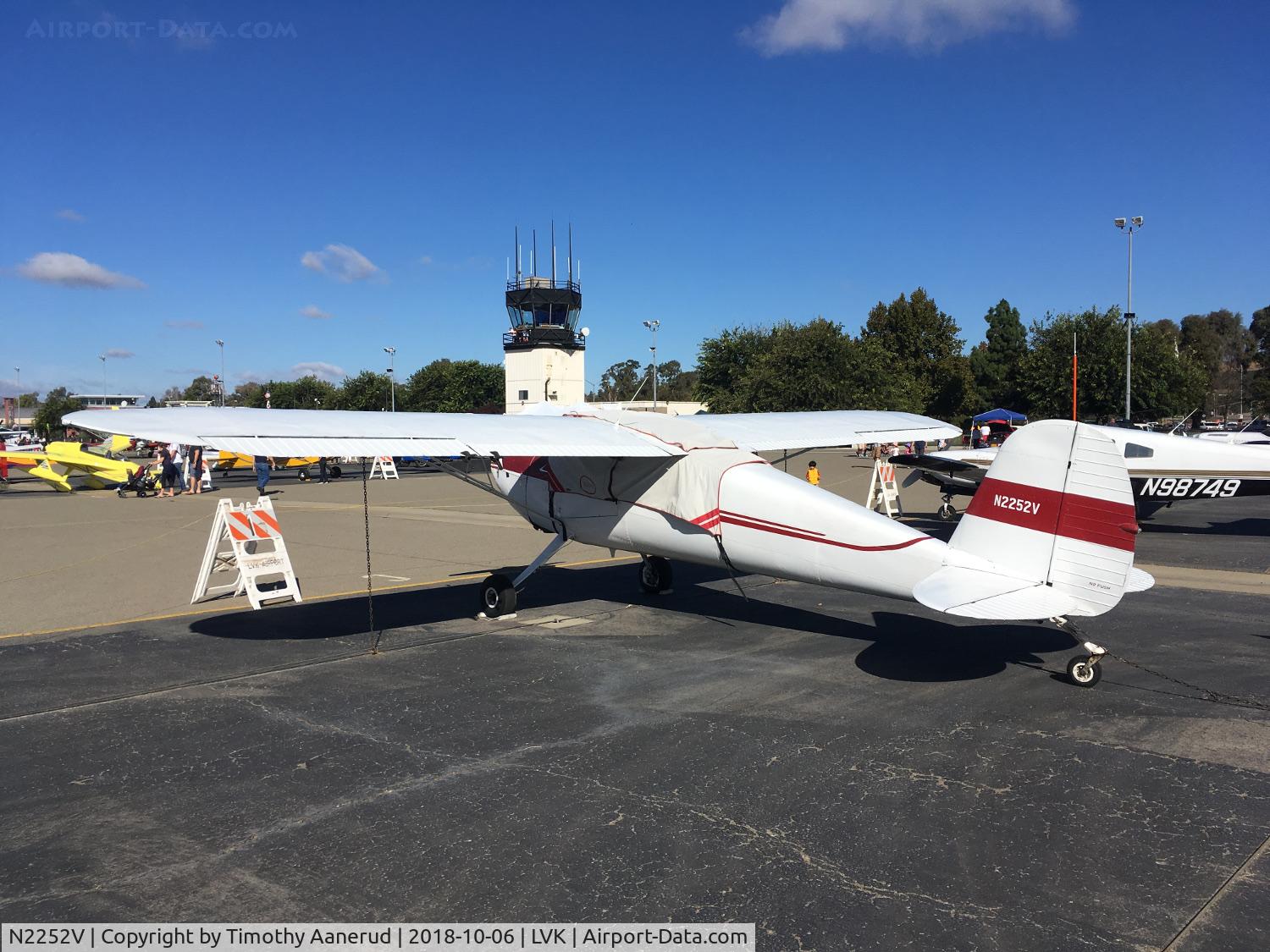 N2252V, 1948 Cessna 140 C/N 14483, 2018 Livermore Airport Open House, 1948 Cessna 140, c/n: 14483
