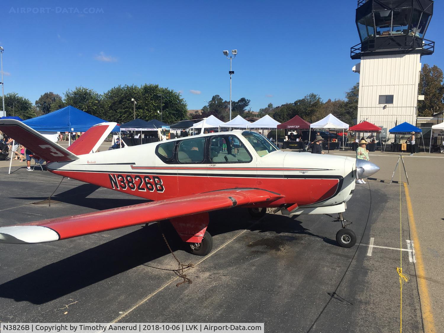 N3826B, 1955 Beech F35 Bonanza C/N D-4091, 2018 Livermore Airport Open House, 1955 Beech F35, c/n: D-4091