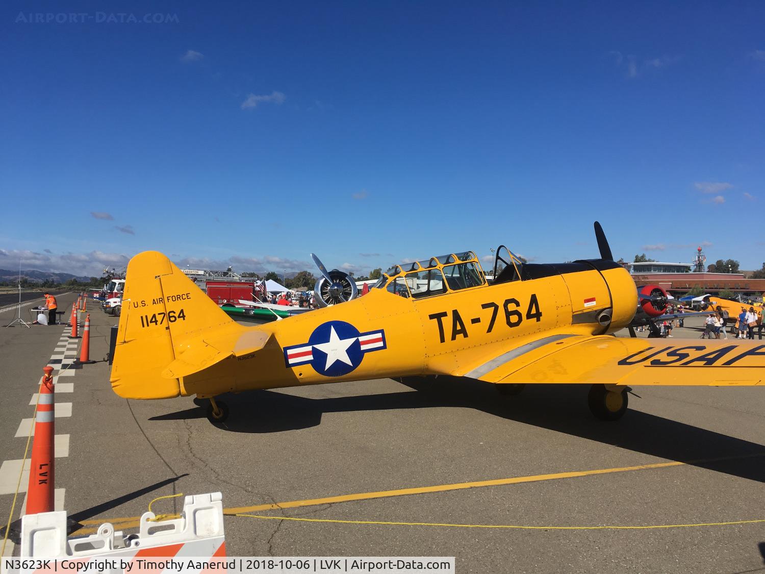N3623K, North American T-6G Texan C/N 168-472, North American T-6G Texan, c/n: 168-472, 2018 Livermore Open House