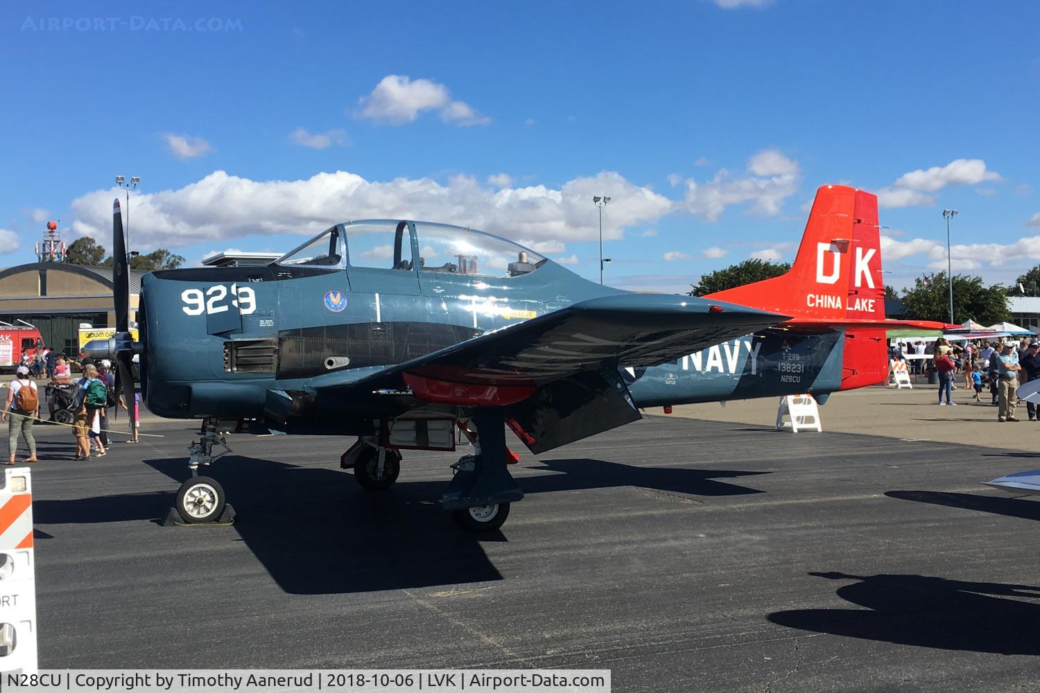 N28CU, 1956 North American T-28B C/N 200302, 1956 North American T-28B, c/n: 200302, c/n: 286, 2018 Livermore Open House