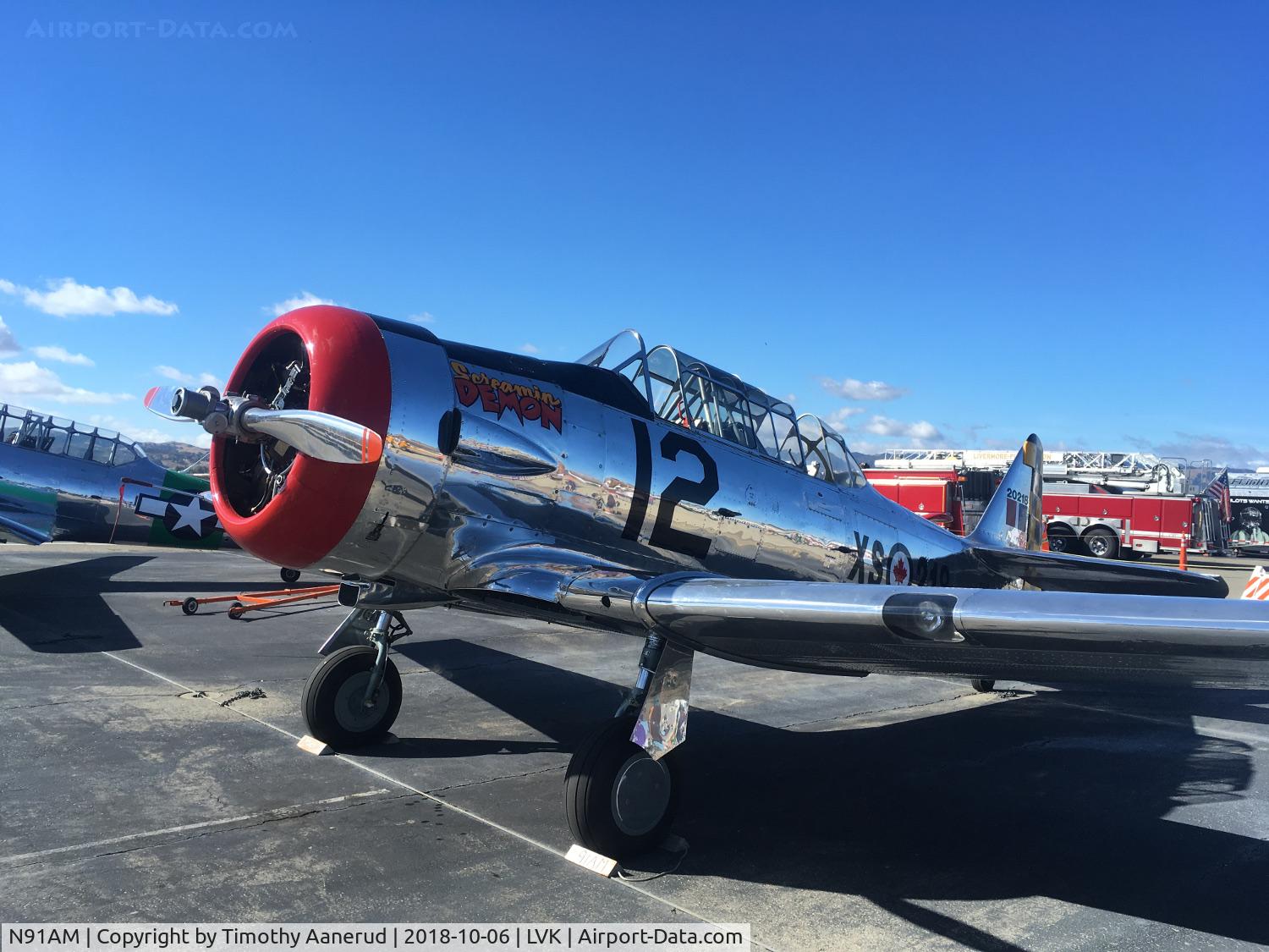 N91AM, 1951 North American Harvard 4 C/N 20218, 1951 North American Harvard 4, c/n: 20218, 2018 Livermore Open House