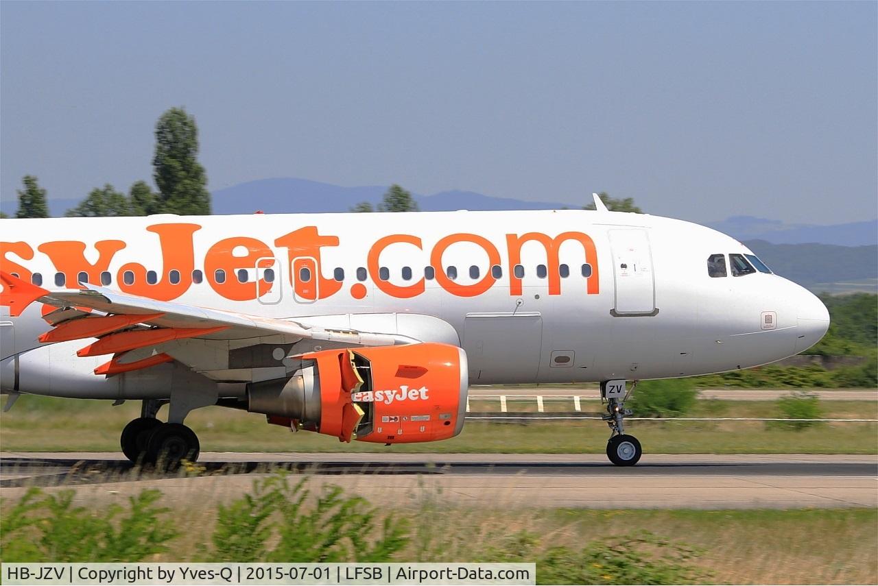 HB-JZV, 2006 Airbus A319-111 C/N 2709, Airbus A319-111, Landing rwy 15, Bâle-Mulhouse-Fribourg airport (LFSB-BSL)