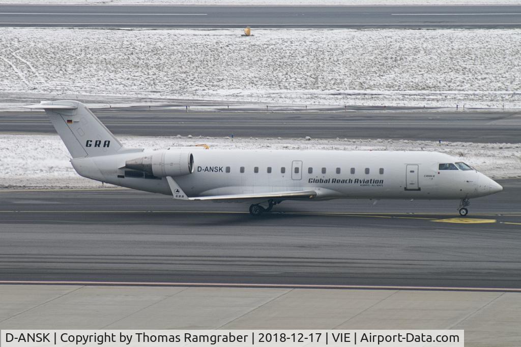D-ANSK, 1993 Canadair CRJ-100LR (CL-600-2B19) C/N 7015, ProAir Canadair Regionaljet 200LR