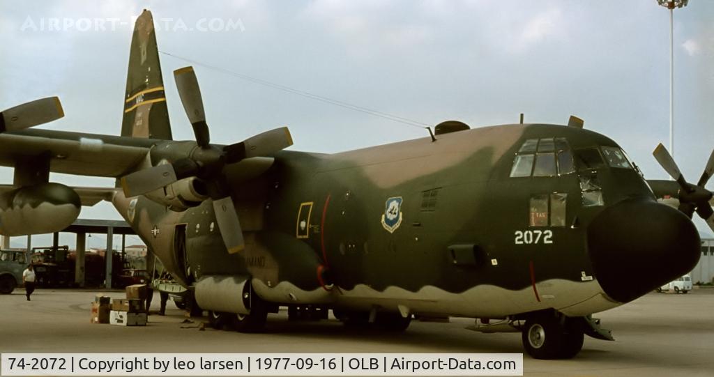 74-2072, 1974 Lockheed C-130H Hercules C/N 382-4705, Olbia 16.9.1977