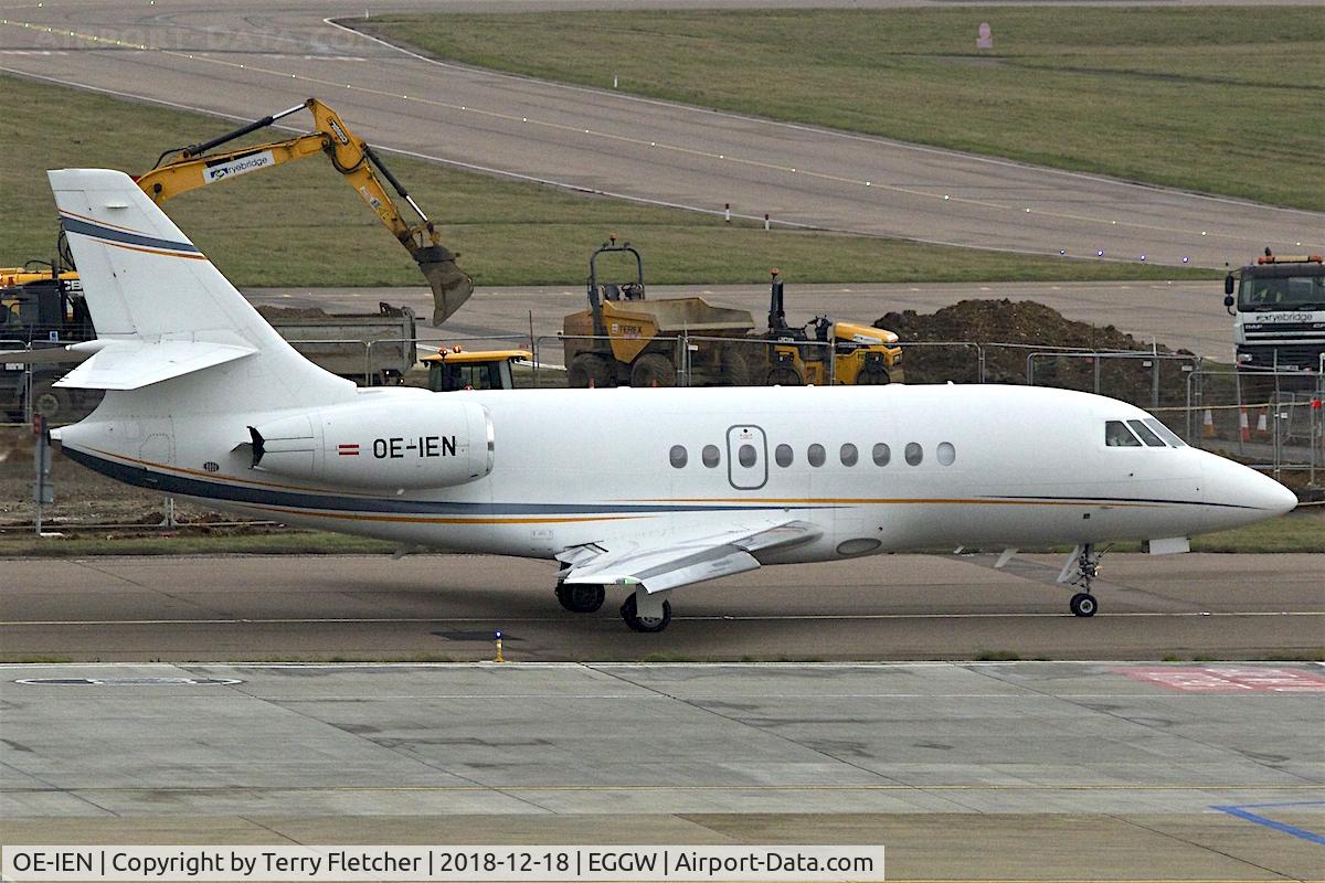 OE-IEN, 2006 Dassault Falcon 2000EX C/N 102, At Luton Airport