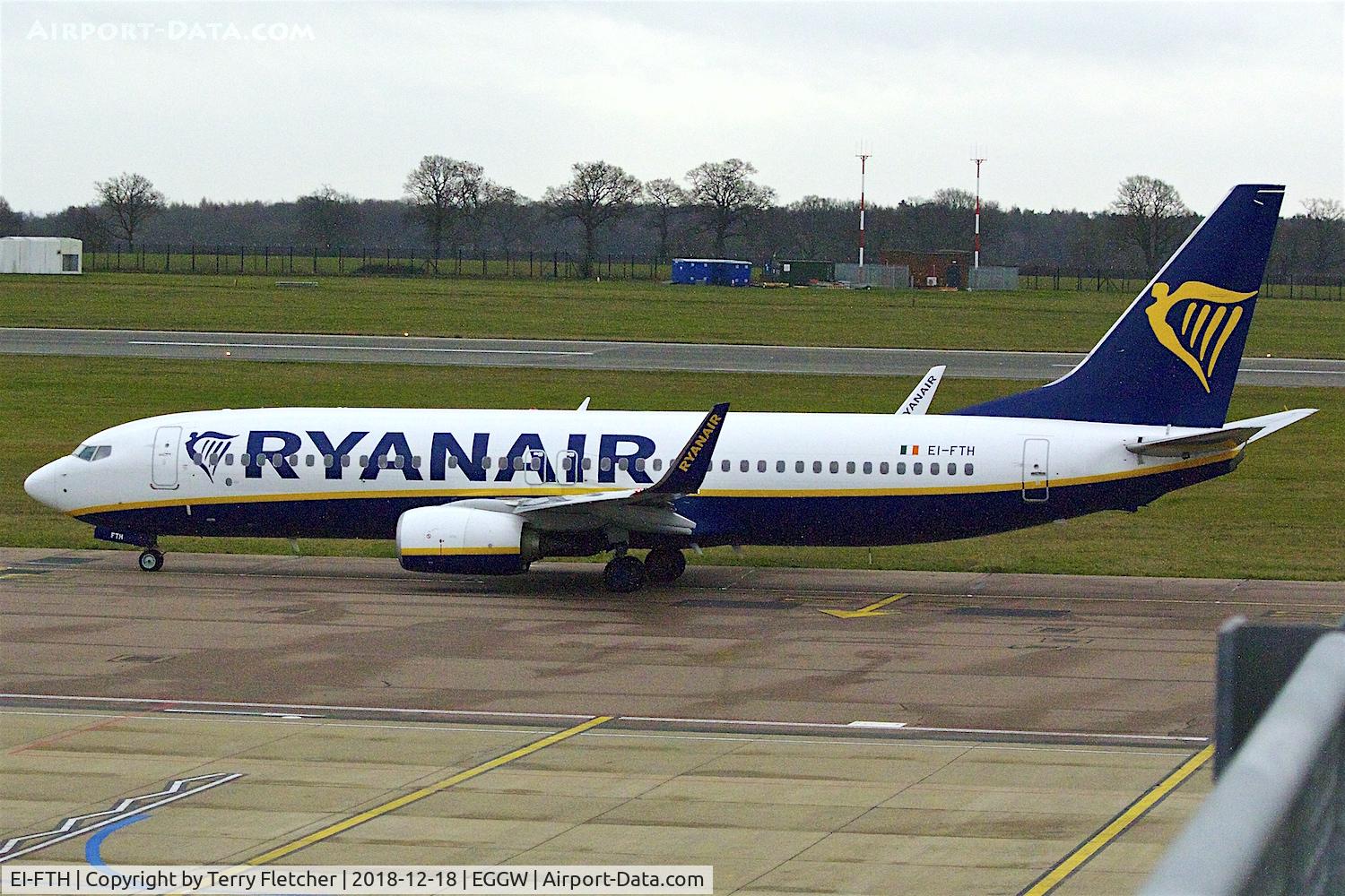 EI-FTH, 2016 Boeing 737-8AS C/N 44758, at Luton