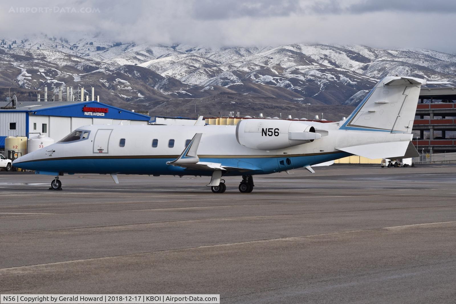 N56, 1994 Learjet 60 C/N 033, Parked on the north GA ramp.
