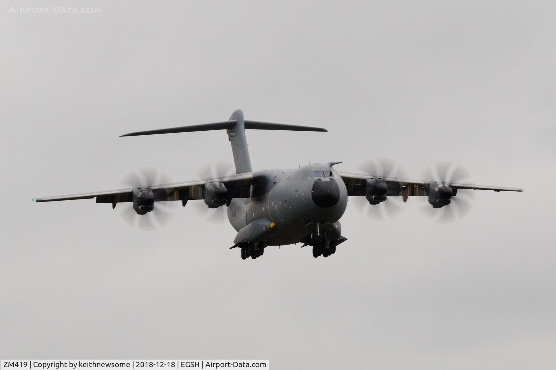 ZM419, 2018 Airbus A400M-180 Atlas C.1 C/N 077, One of two NDB approaches.