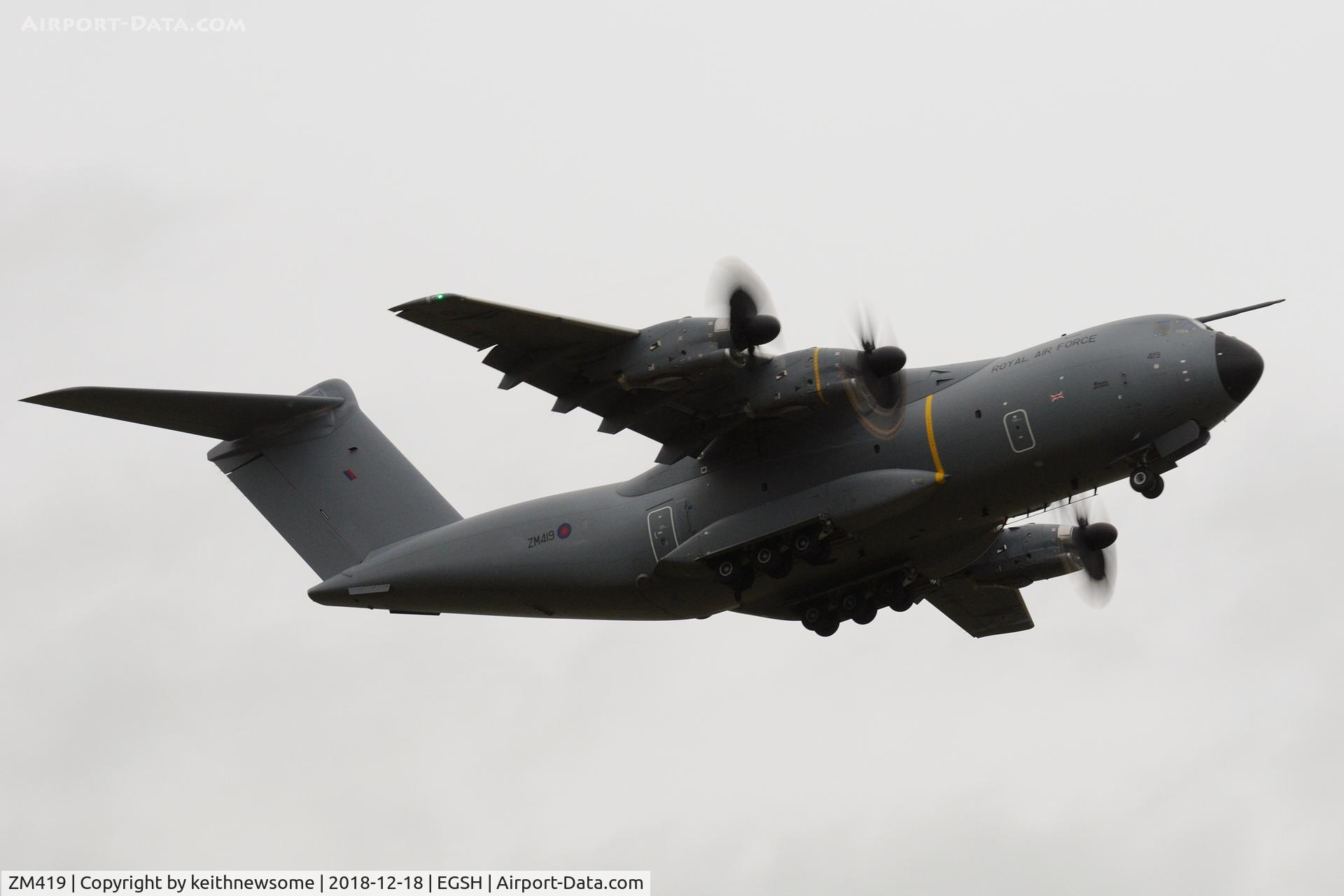 ZM419, 2018 Airbus A400M-180 Atlas C.1 C/N 077, One of two NDB approaches.