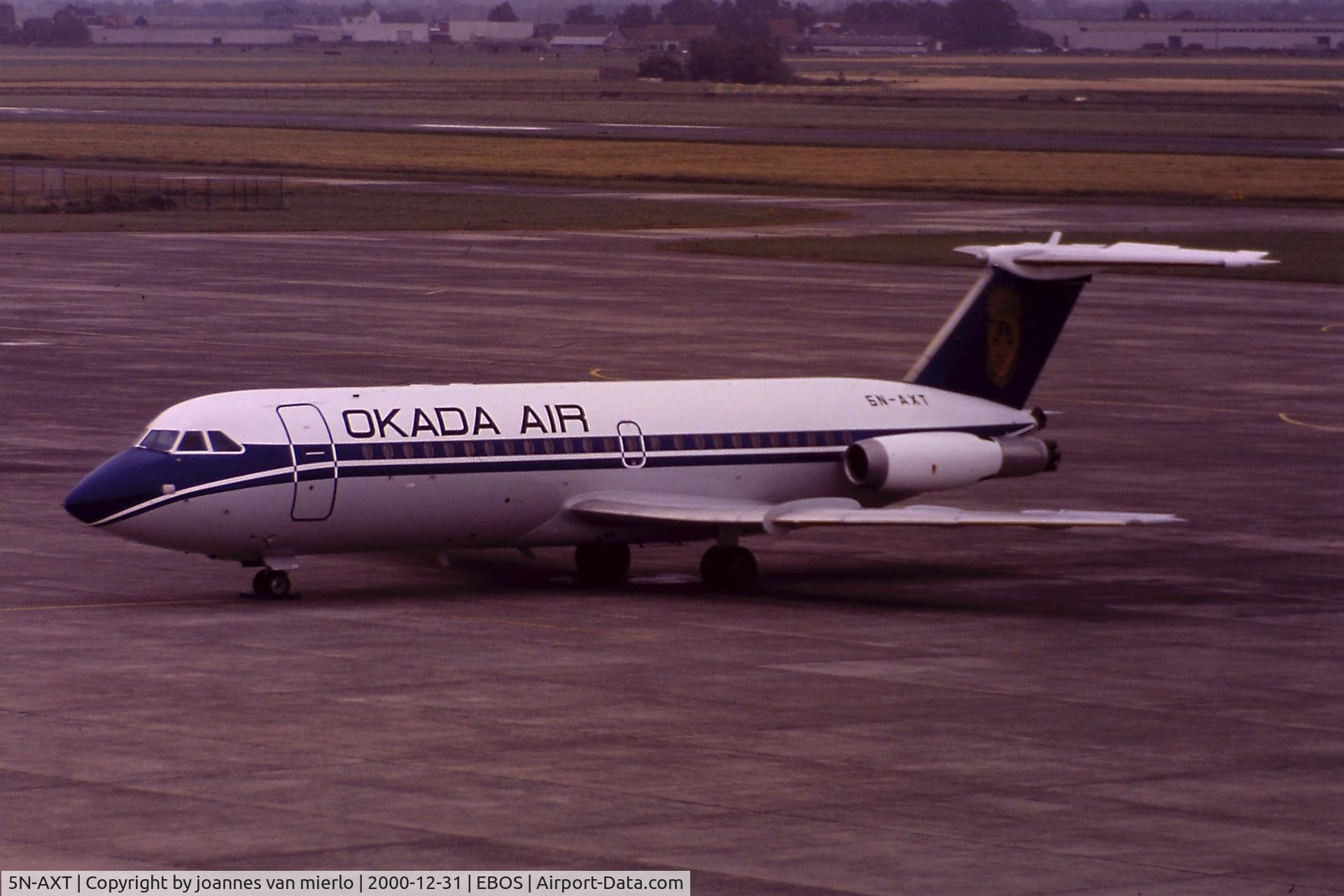 5N-AXT, 1968 BAC 111-432FD One-Eleven C/N BAC.121, Ostend, Belgium '90s