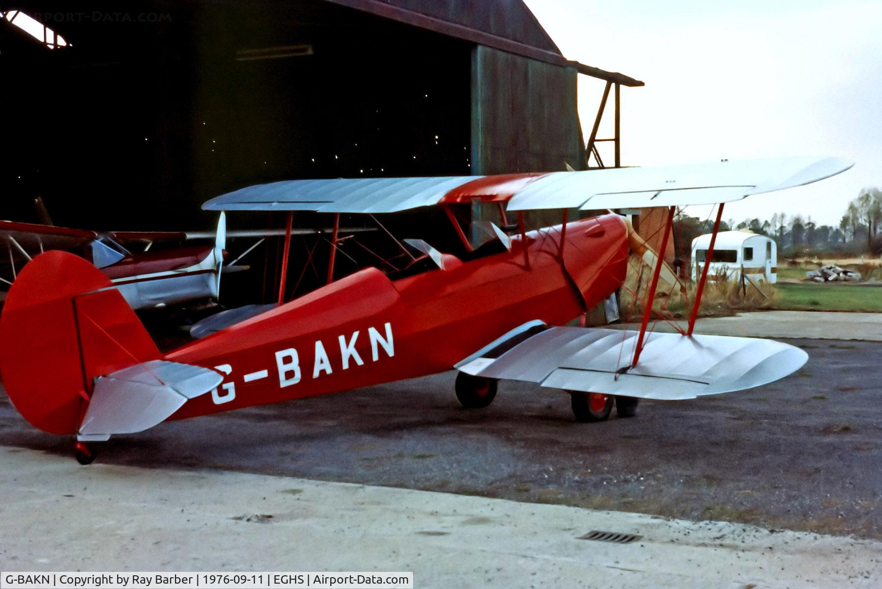 G-BAKN, 1946 Stampe-Vertongen SV-4C C/N 348, G-BAKN   SNCAN Stampe SV.4C [348] Henstridge~G 11/09/1976