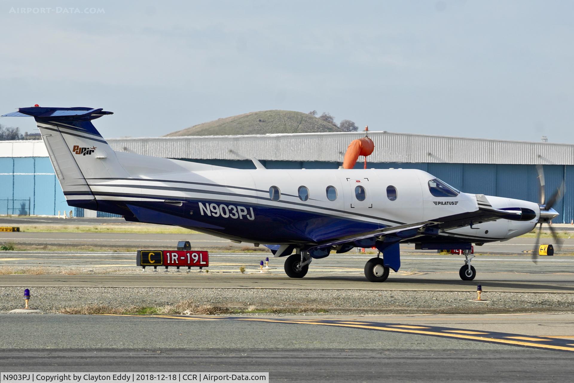 N903PJ, 1999 Pilatus PC-12/45 C/N 273, Buchanan Field Concord California 2018.