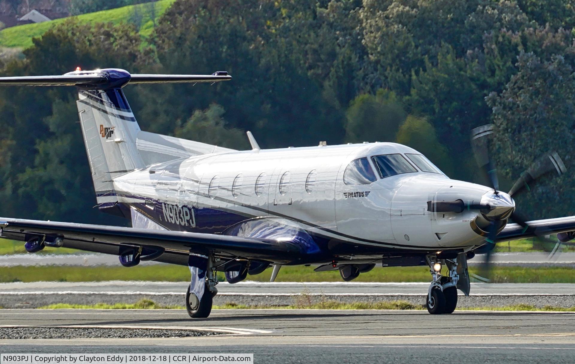 N903PJ, 1999 Pilatus PC-12/45 C/N 273, Buchanan Field Concord California 2018.